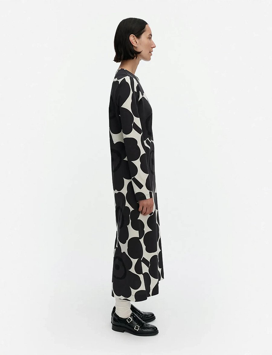 Marimekko - LUONTI UNIKKO - maksikleidid - off-white, dark grey, black - 4