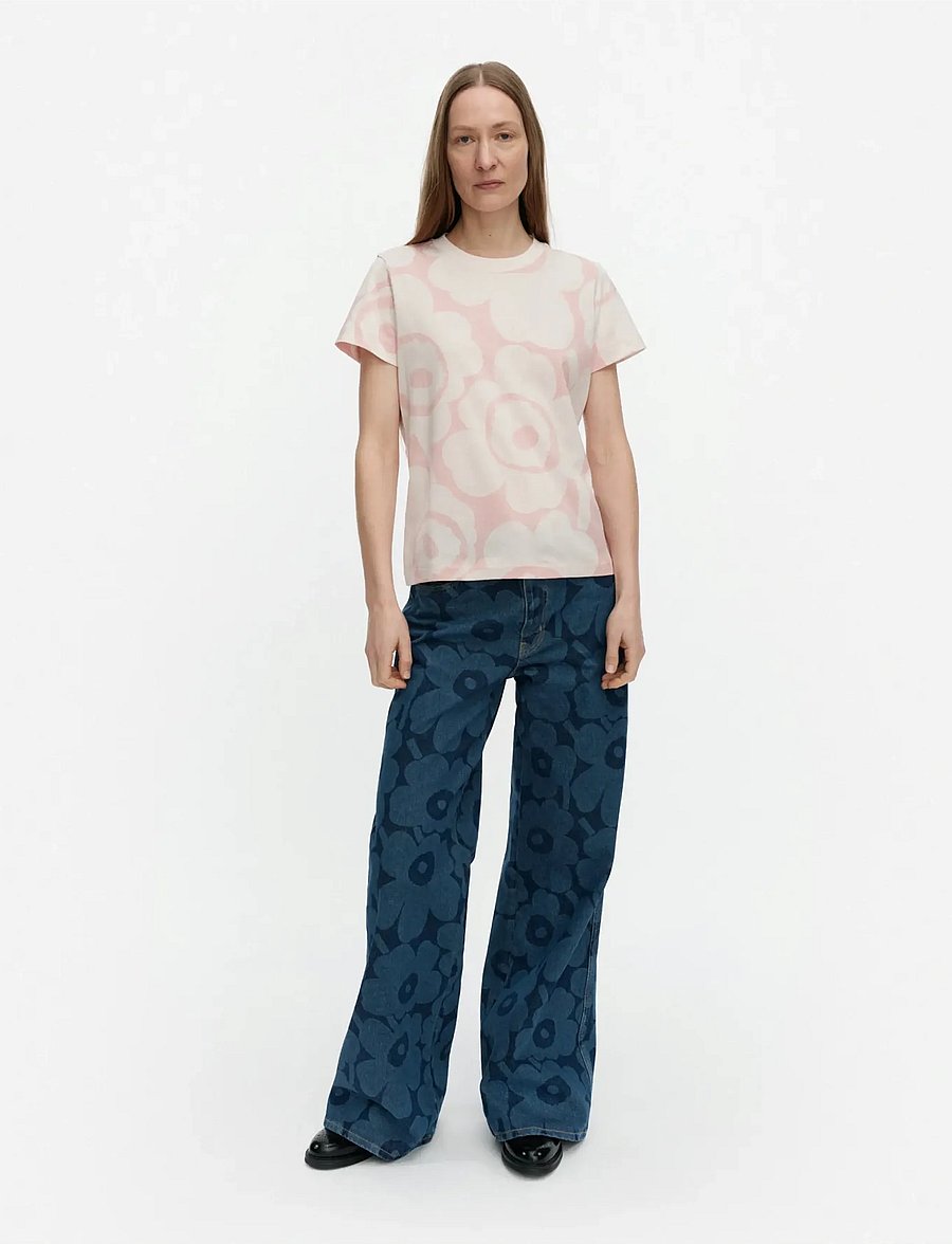 Marimekko - HELEYS UNIKKO - t-shirts - light pink, light pink - 0