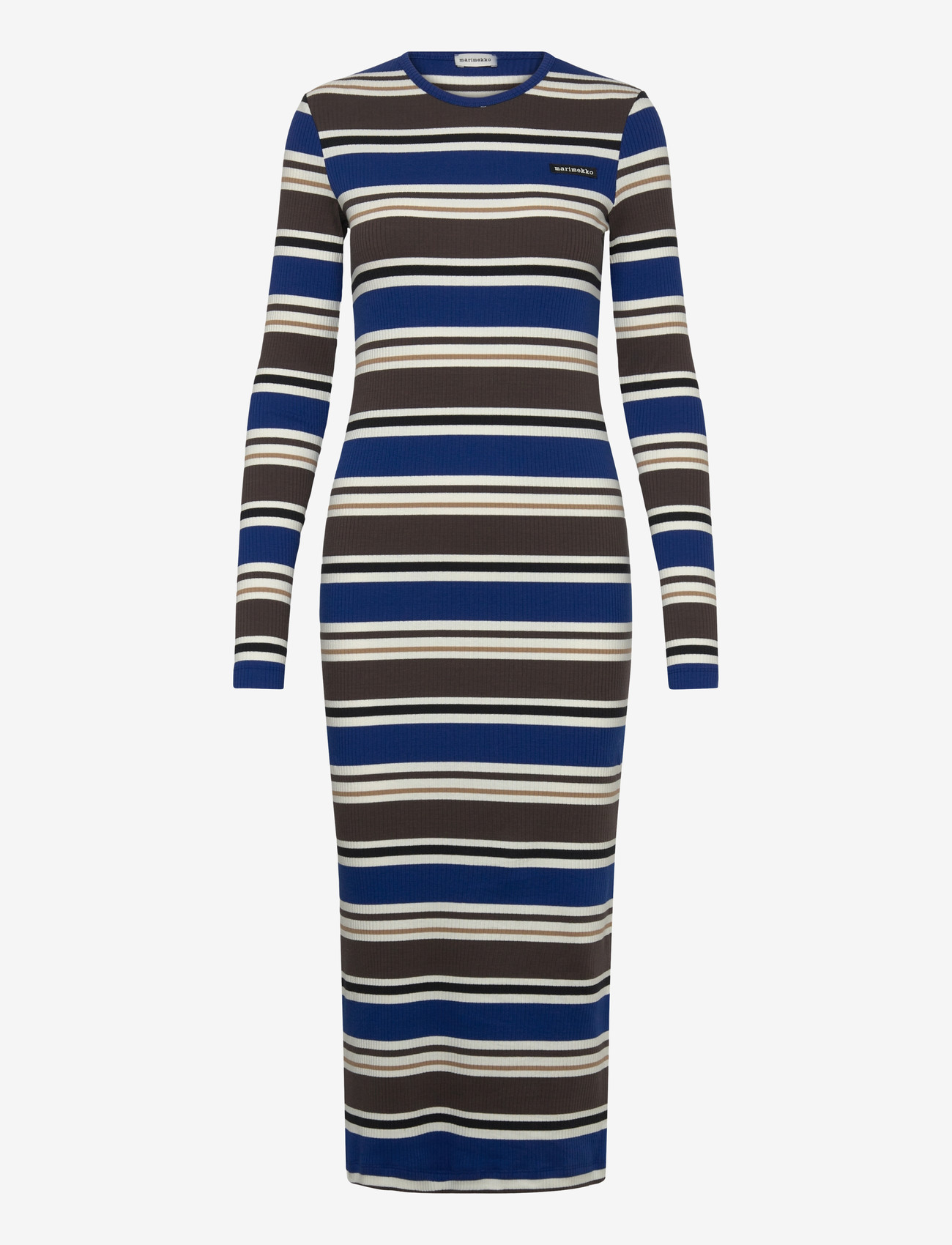 Marimekko - HYTINÄ HELVI - maxi sukienki - blue, brown, black, white - 1