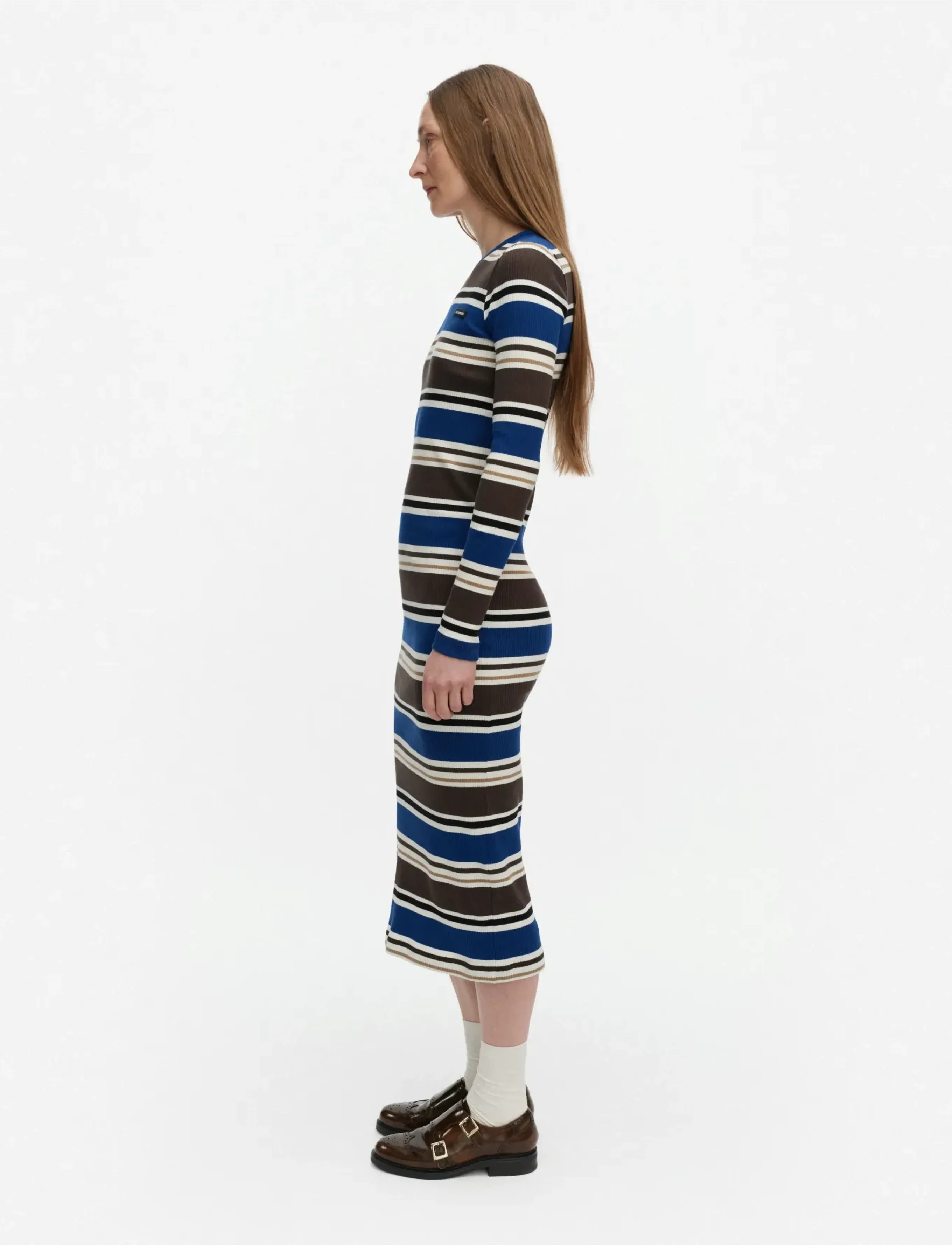 Marimekko - HYTINÄ HELVI - maxiklänningar - blue, brown, black, white - 4