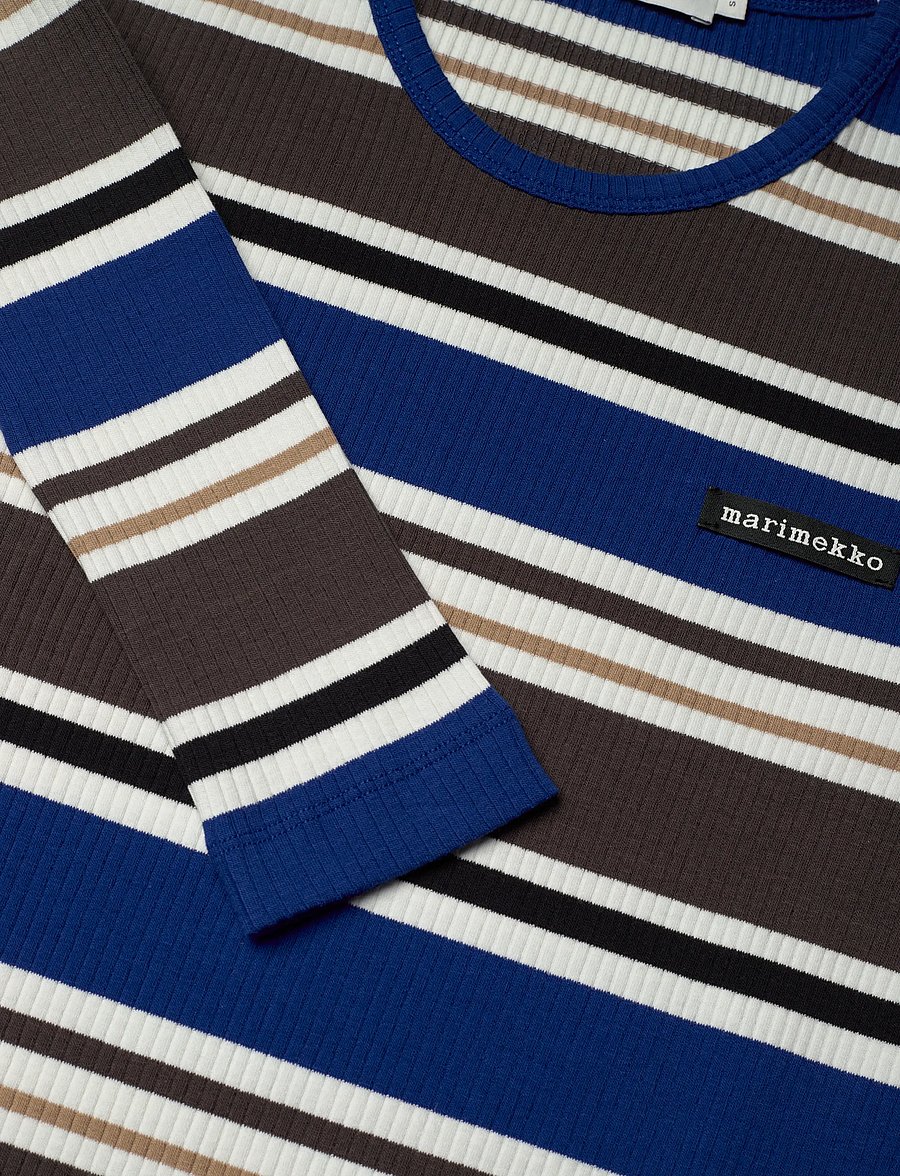 Marimekko - HYTINÄ HELVI - maxi dresses - blue, brown, black, white - 5
