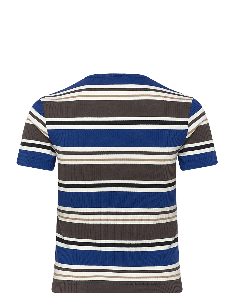 Marimekko - SPURTTI HELVI - t-shirts & tops - blue, brown, black, white - 2