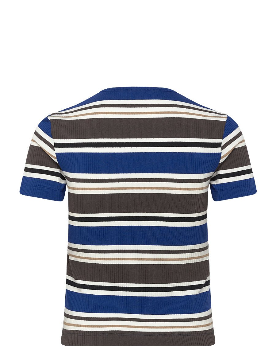 Marimekko - SPURTTI HELVI - t-shirts - blue, brown, black, white - 2