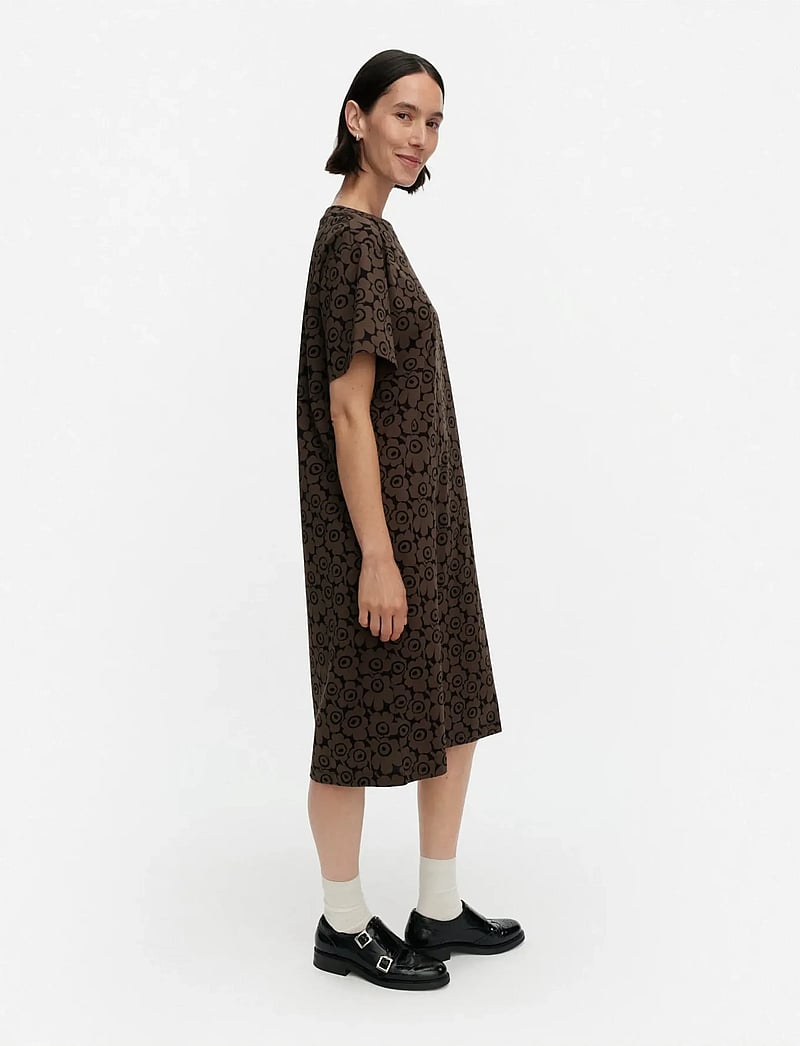 Marimekko - JOKU UNIKKO - hemdkleider - brown, black - 4