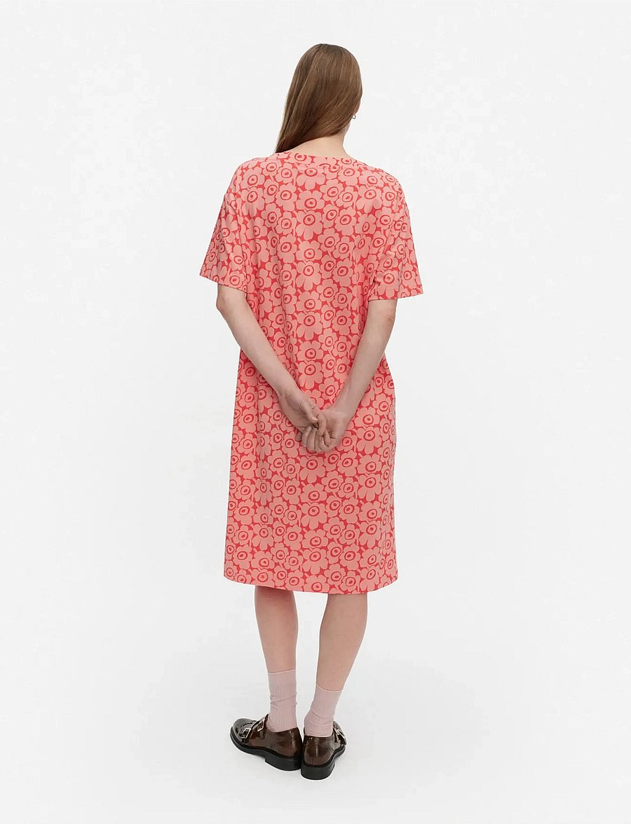 Marimekko - JOKU UNIKKO - overhemdjurken - coral, red - 3