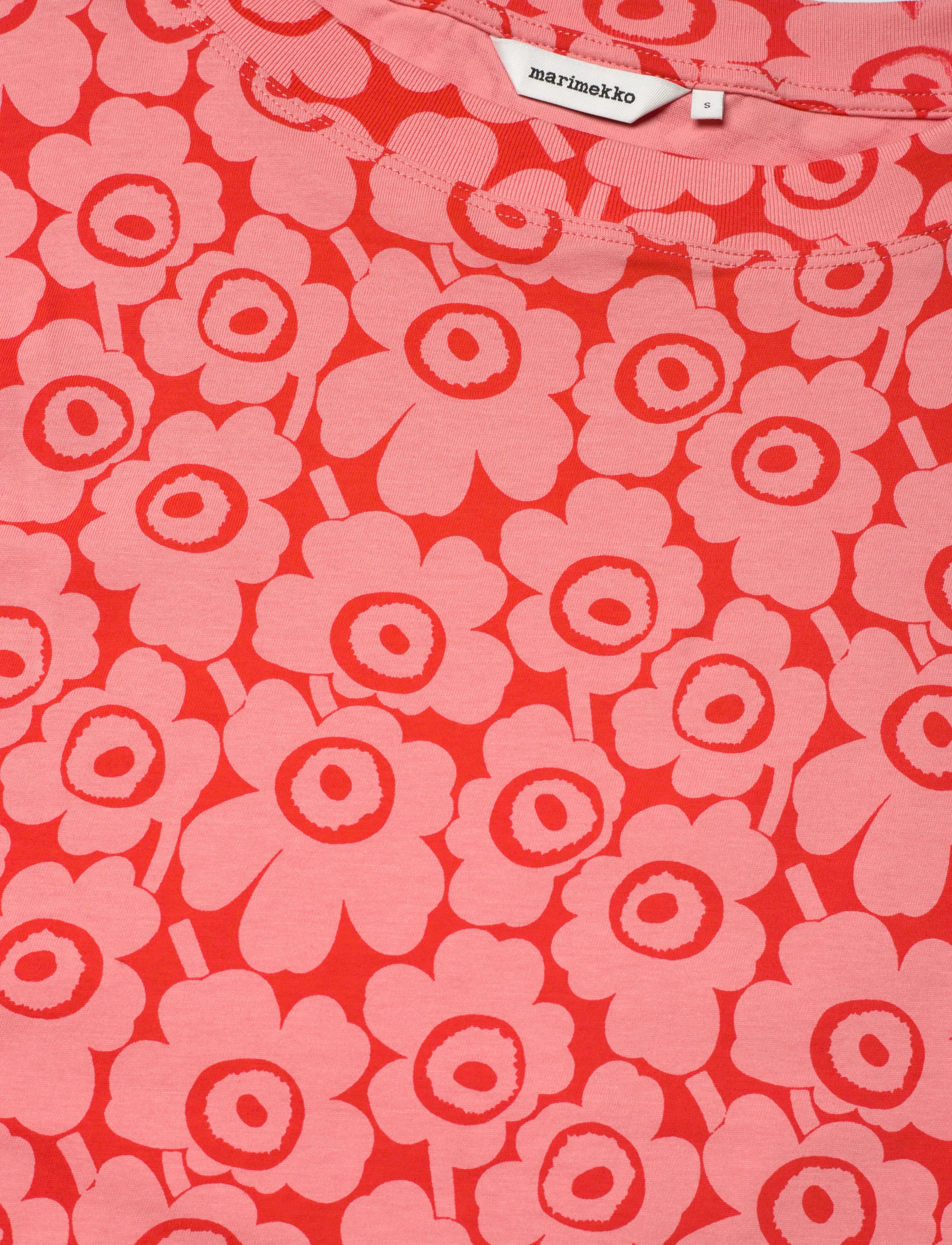 Marimekko - JOKU UNIKKO - overhemdjurken - coral, red - 5