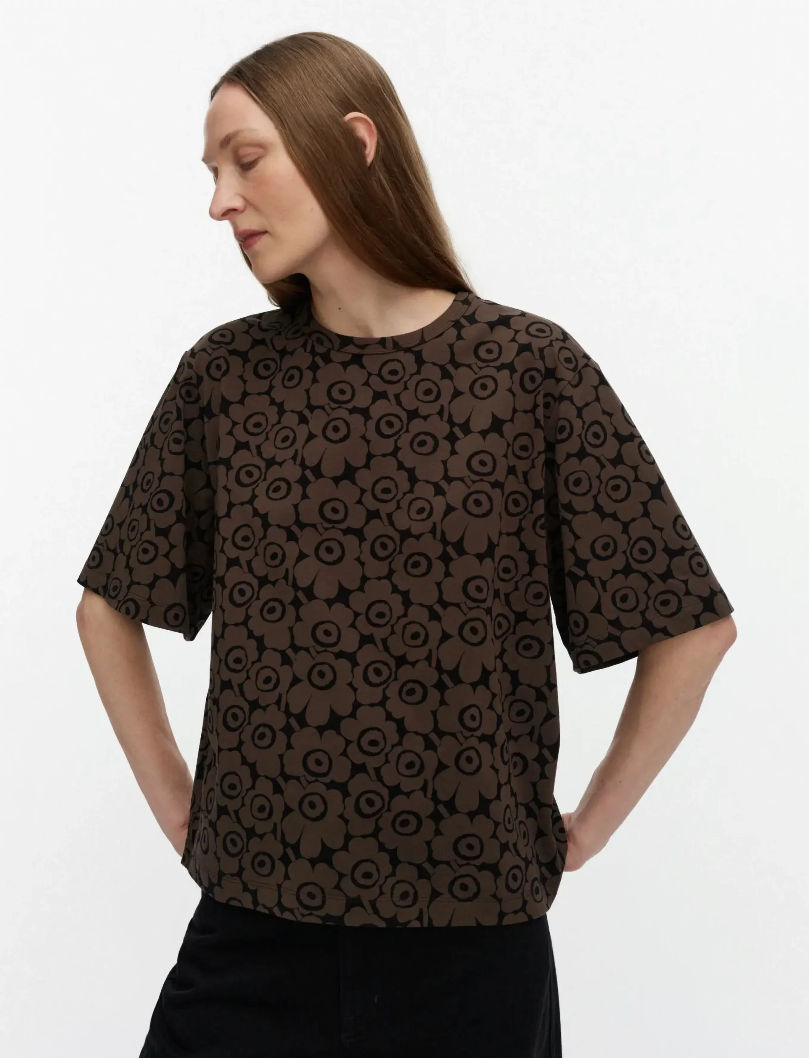 Marimekko - JUULIA UNIKKO - t-shirts - brown, black - 4