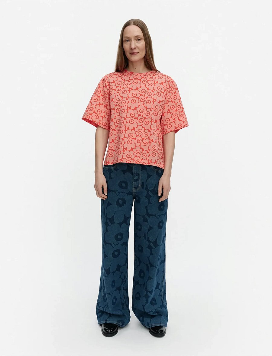 Marimekko - JUULIA UNIKKO - t-shirts - coral, red - 0