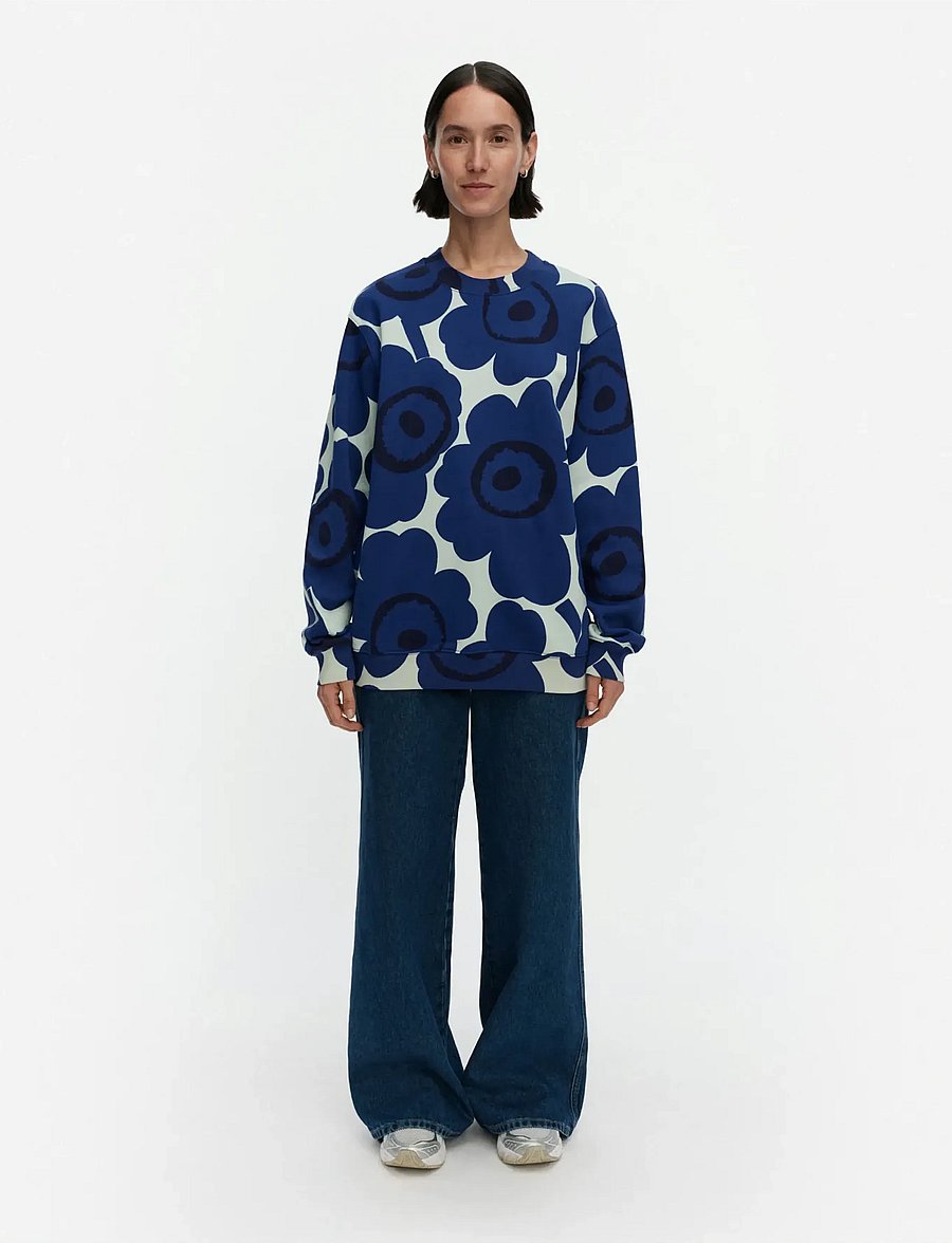 Marimekko - LOISTO UNIKKO - sweatshirts et sweats à capuche - light green, navy - 0