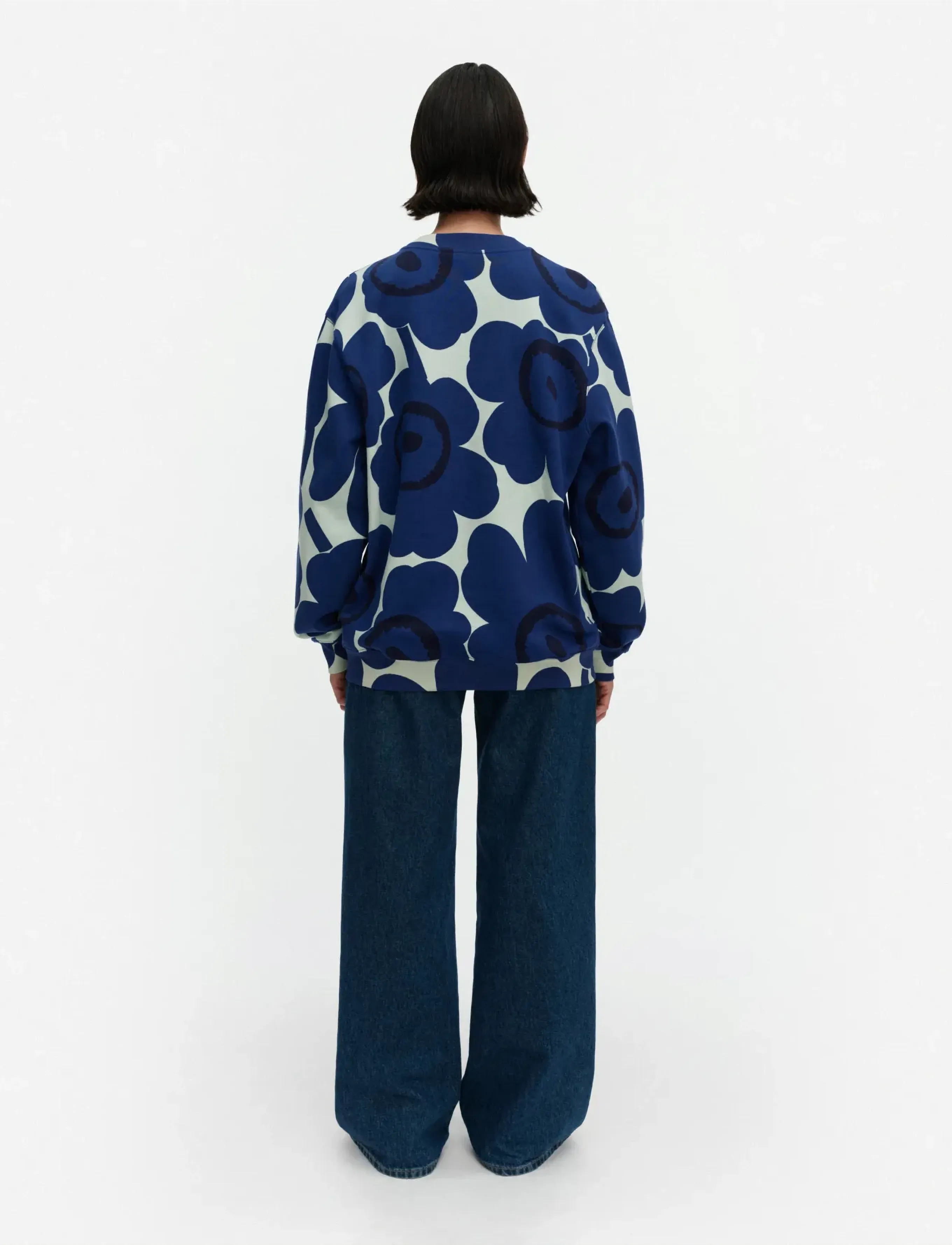 Marimekko - LOISTO UNIKKO - sweatshirts & hættetrøjer - light green, navy - 3