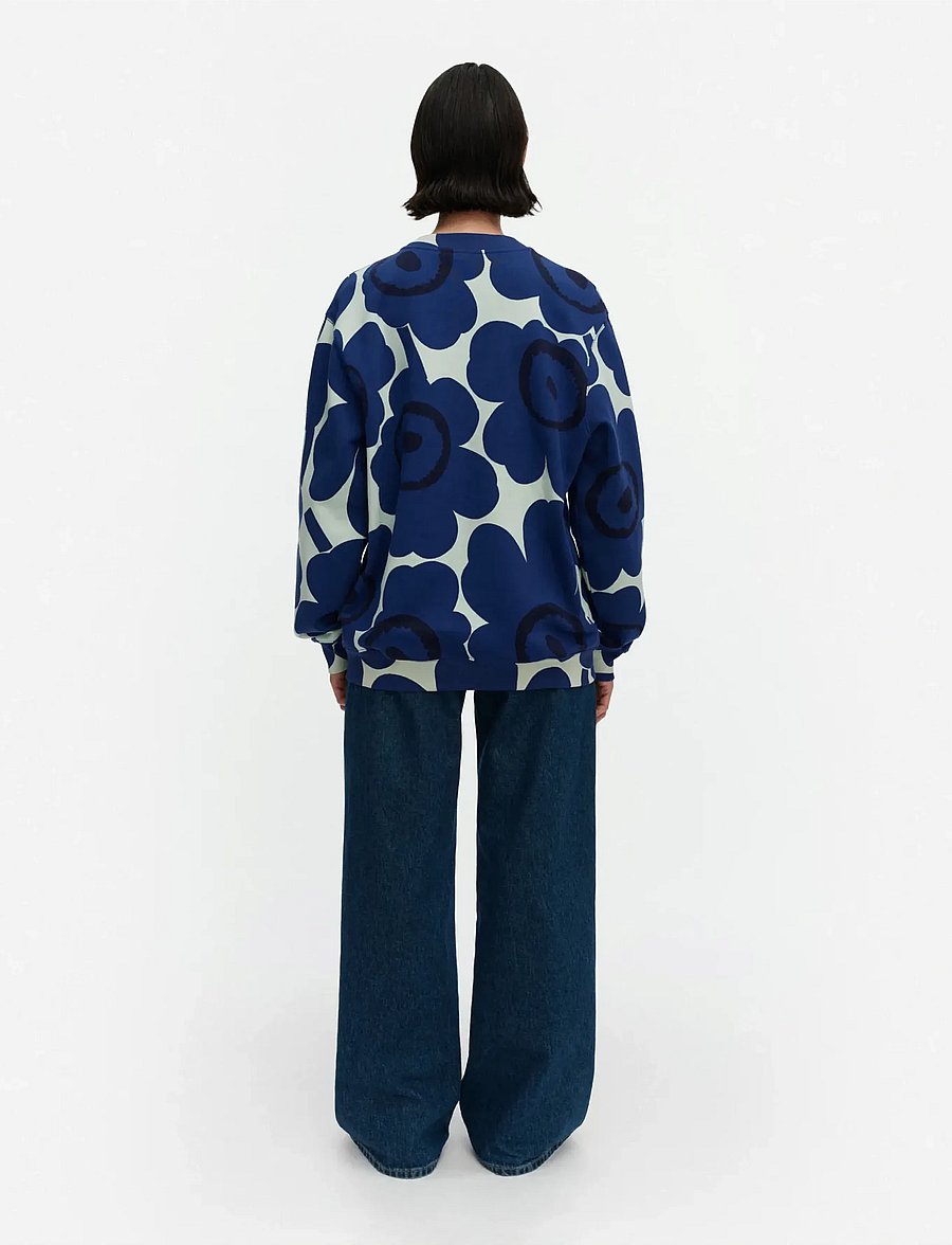 Marimekko - LOISTO UNIKKO - sweatshirts et sweats à capuche - light green, navy - 3