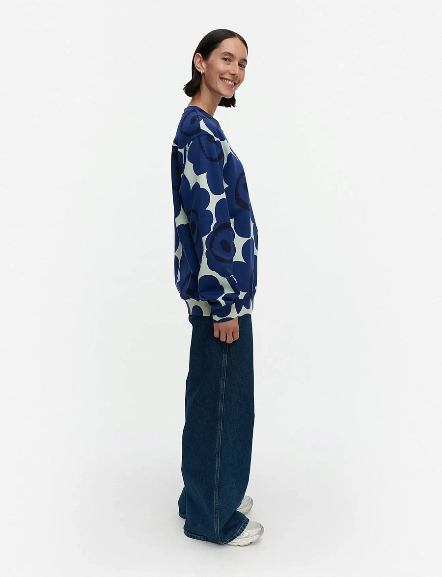 Marimekko - LOISTO UNIKKO - sweatshirts et sweats à capuche - light green, navy - 4