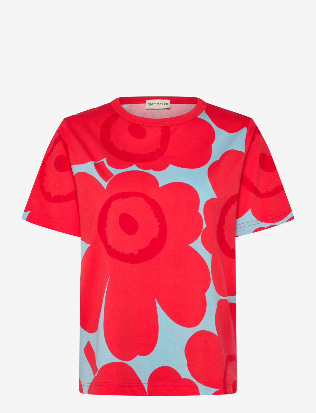 Marimekko - ERNA UNIKKO - t-särgid - light blue, red - 1