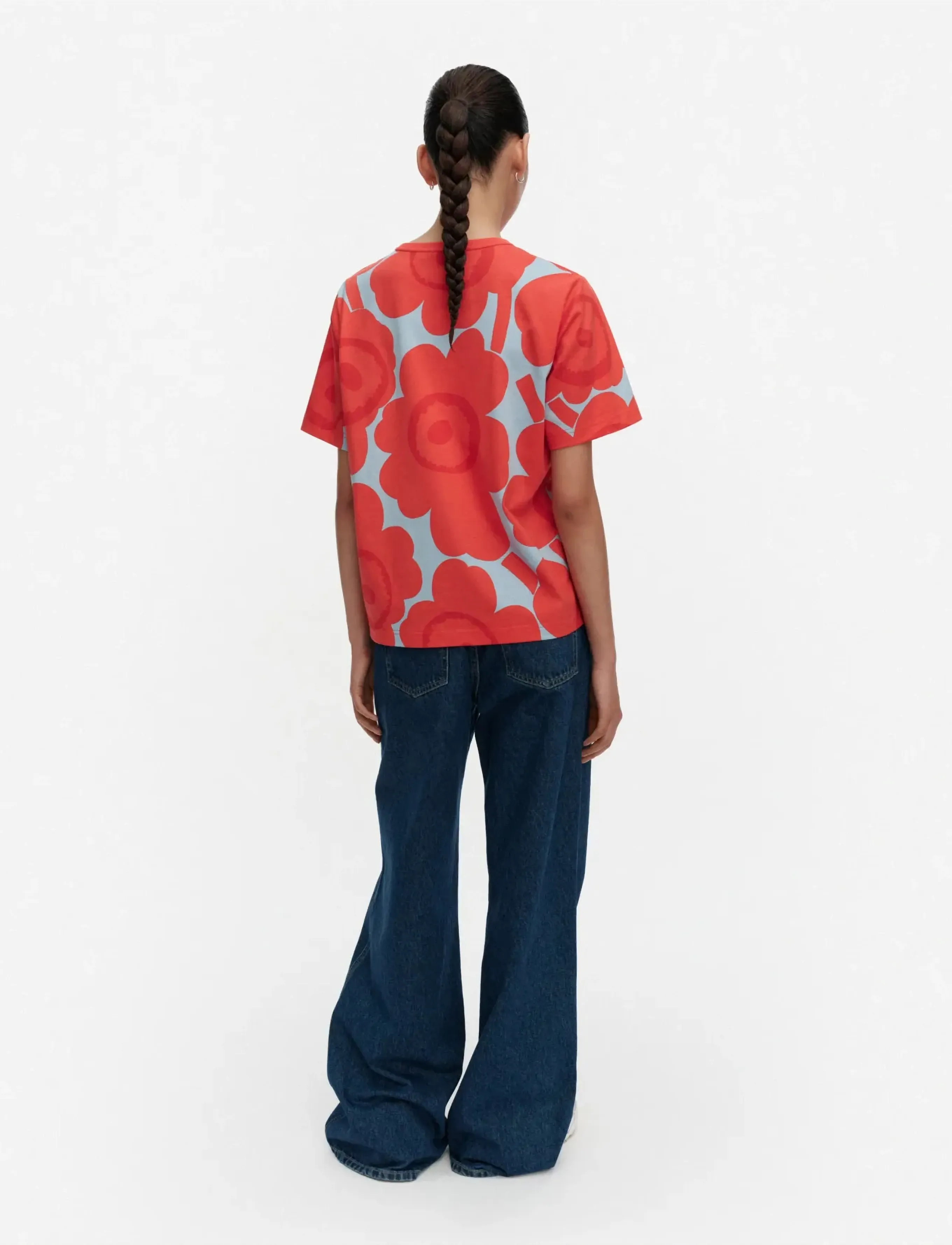 Marimekko - ERNA UNIKKO - t-shirts & tops - light blue, red - 3