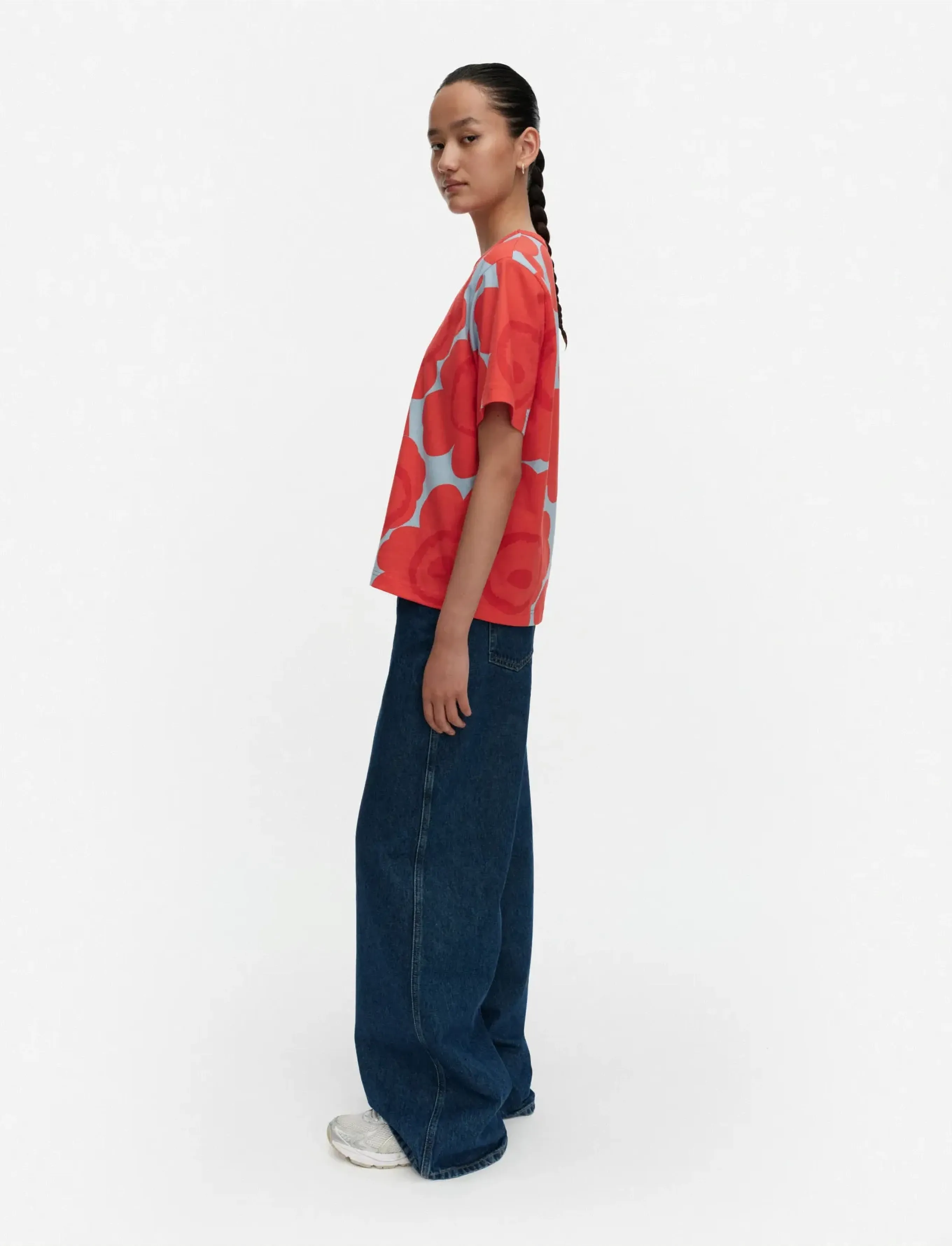 Marimekko - ERNA UNIKKO - t-shirts & tops - light blue, red - 4