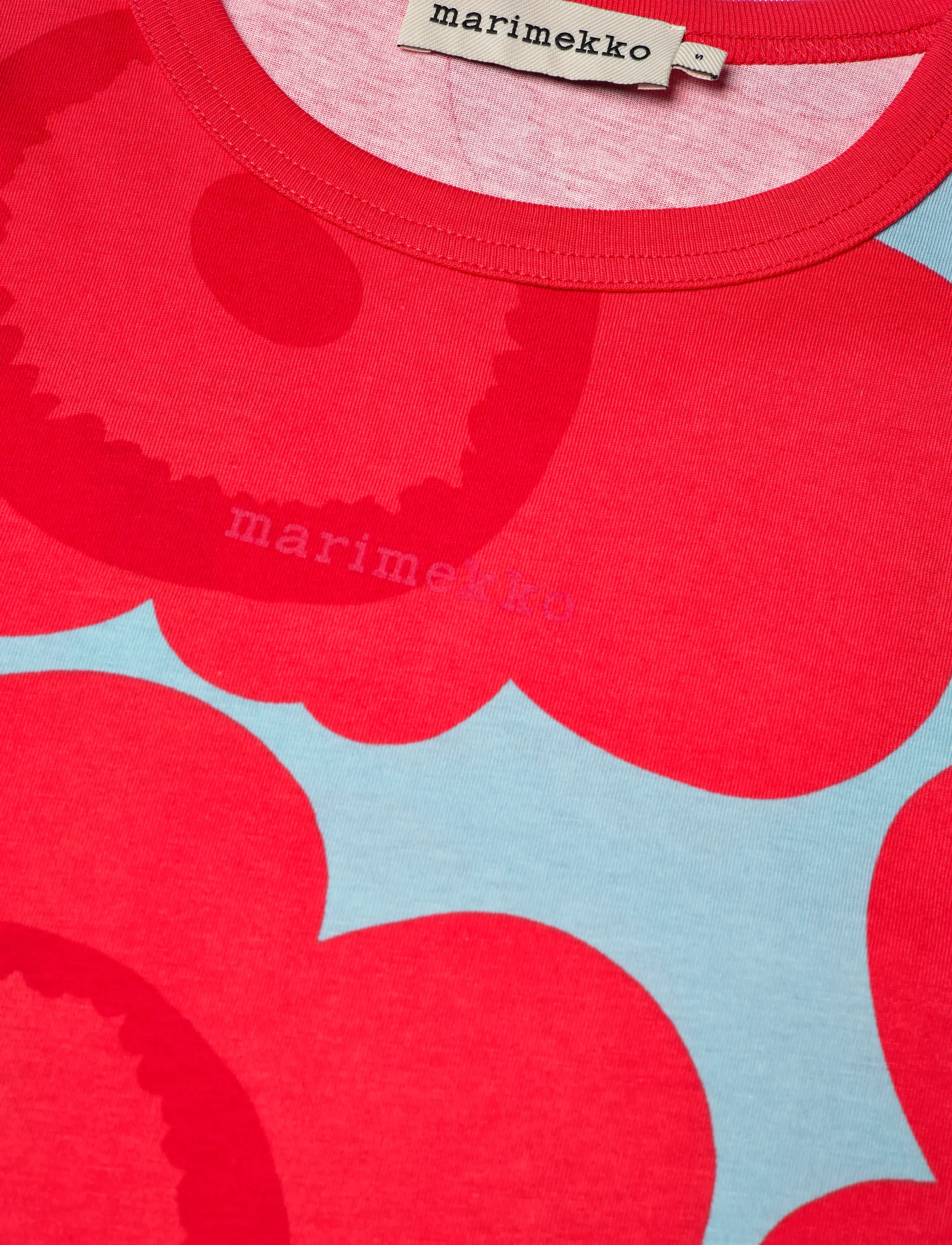Marimekko - ERNA UNIKKO - t-shirts & tops - light blue, red - 5