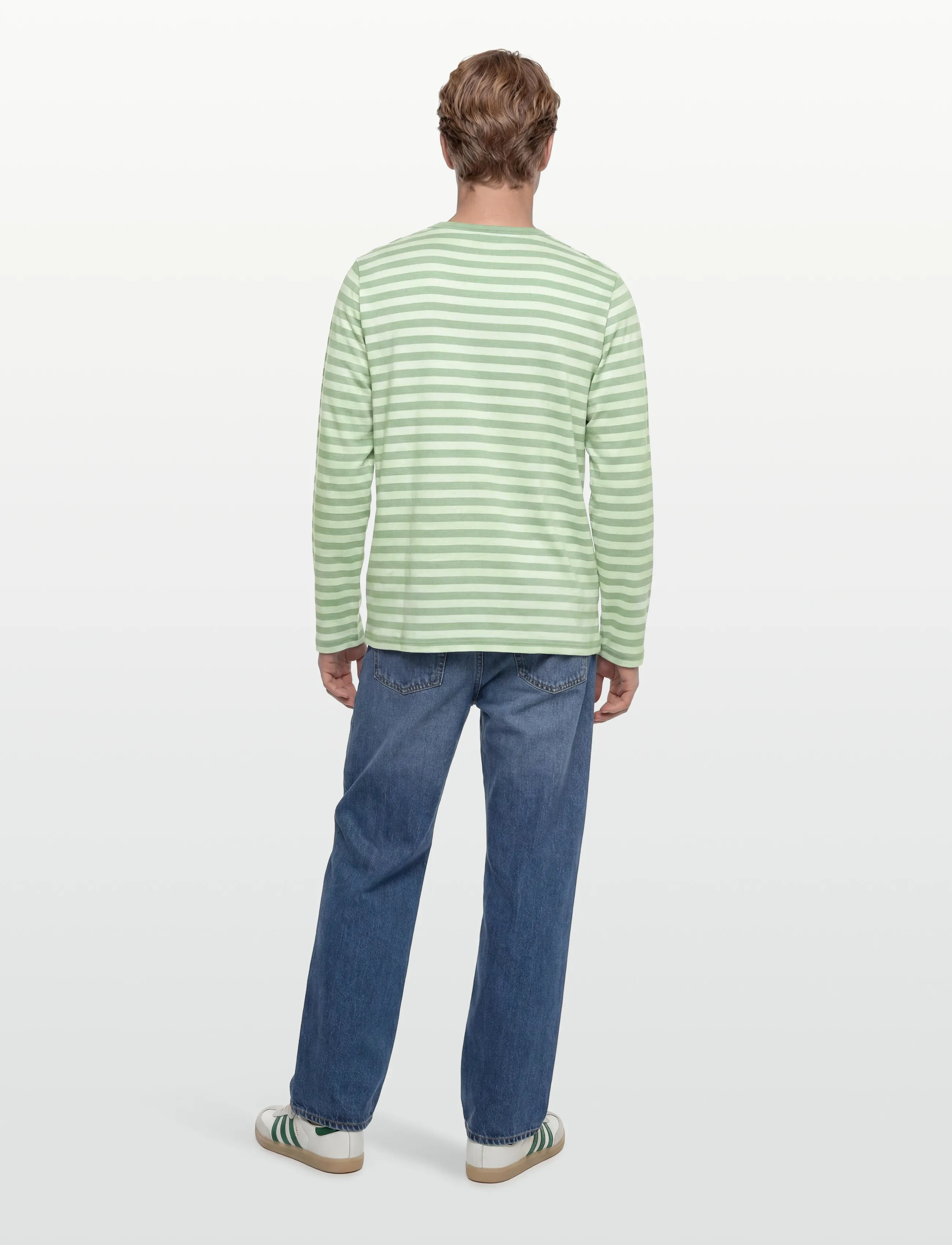 Marimekko - TASARAITA UNISEX UNIKKO LS - langærmede t-shirts - green, light green - 4