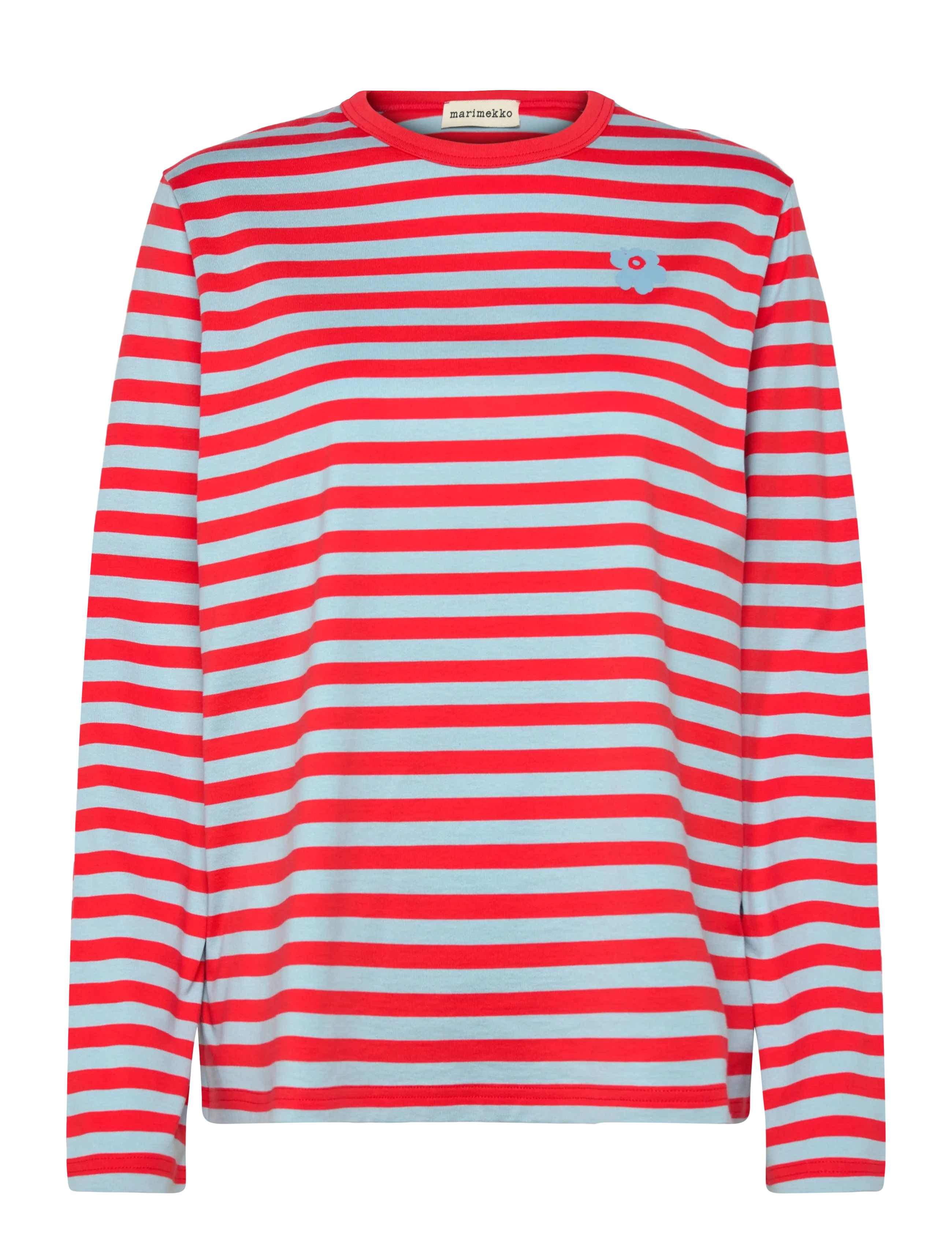 Marimekko - TASARAITA UNIKKO LS - red, light blue - 1
