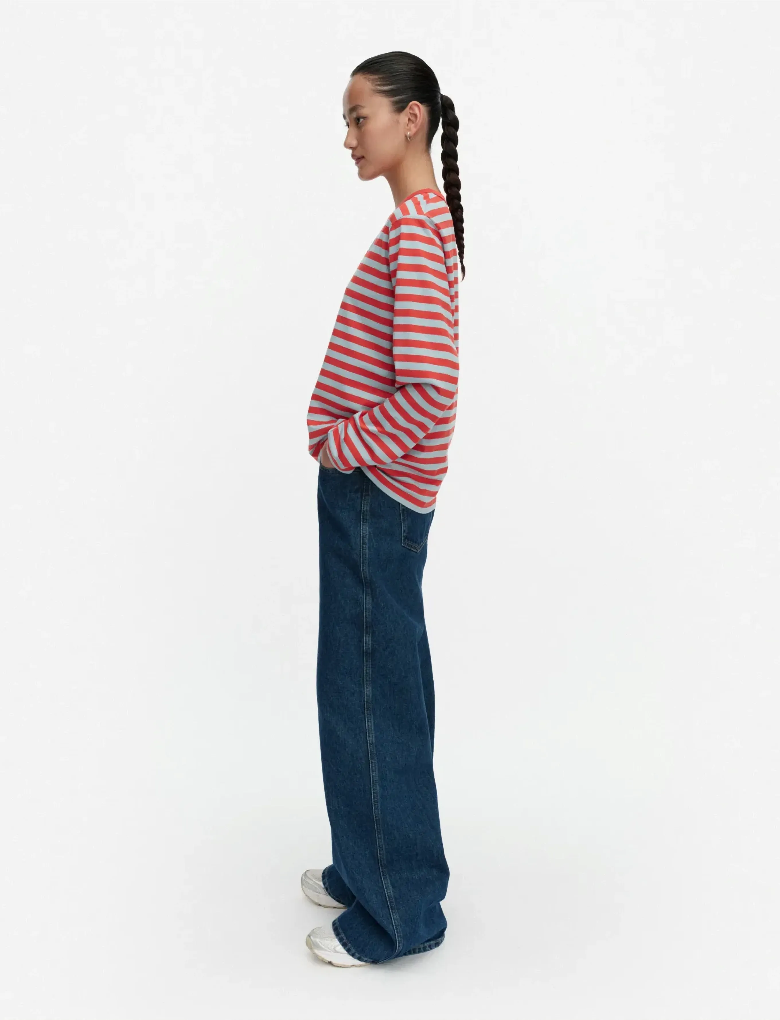 Marimekko - TASARAITA UNIKKO LS - red, light blue - 4