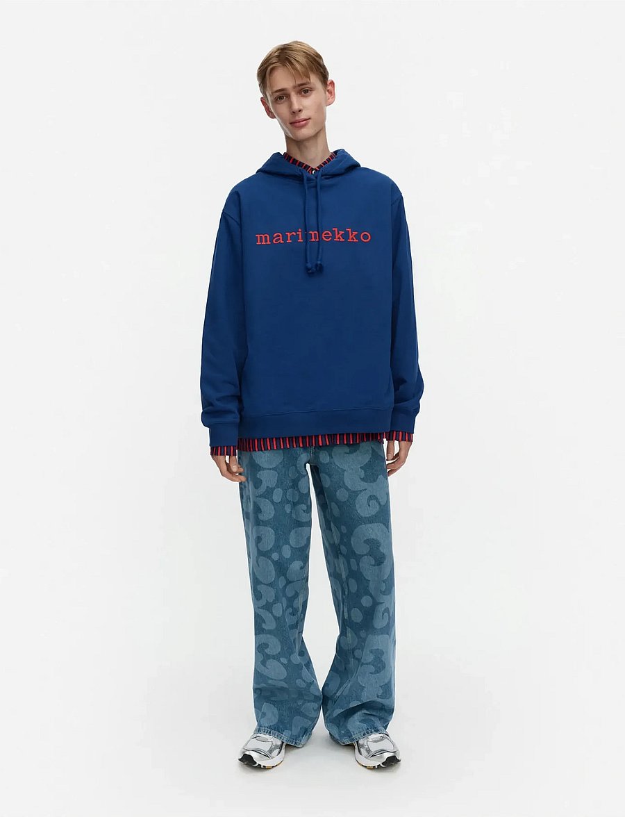 Marimekko - TERMI LOGO PLACEMENT - hoodies - navy, red - 0