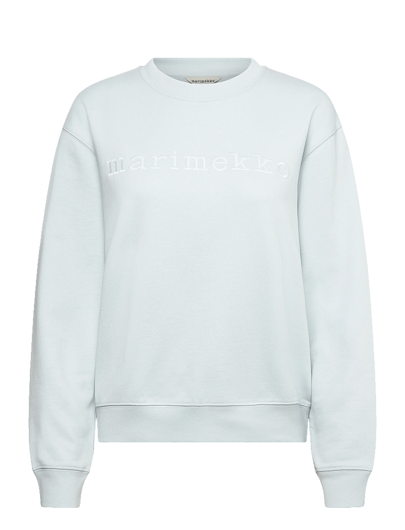 Marimekko - LEIOT LOGO PLACEMENT - dressipluusid ja kapuutsiga dressipluusid - light blue, light blue - 1