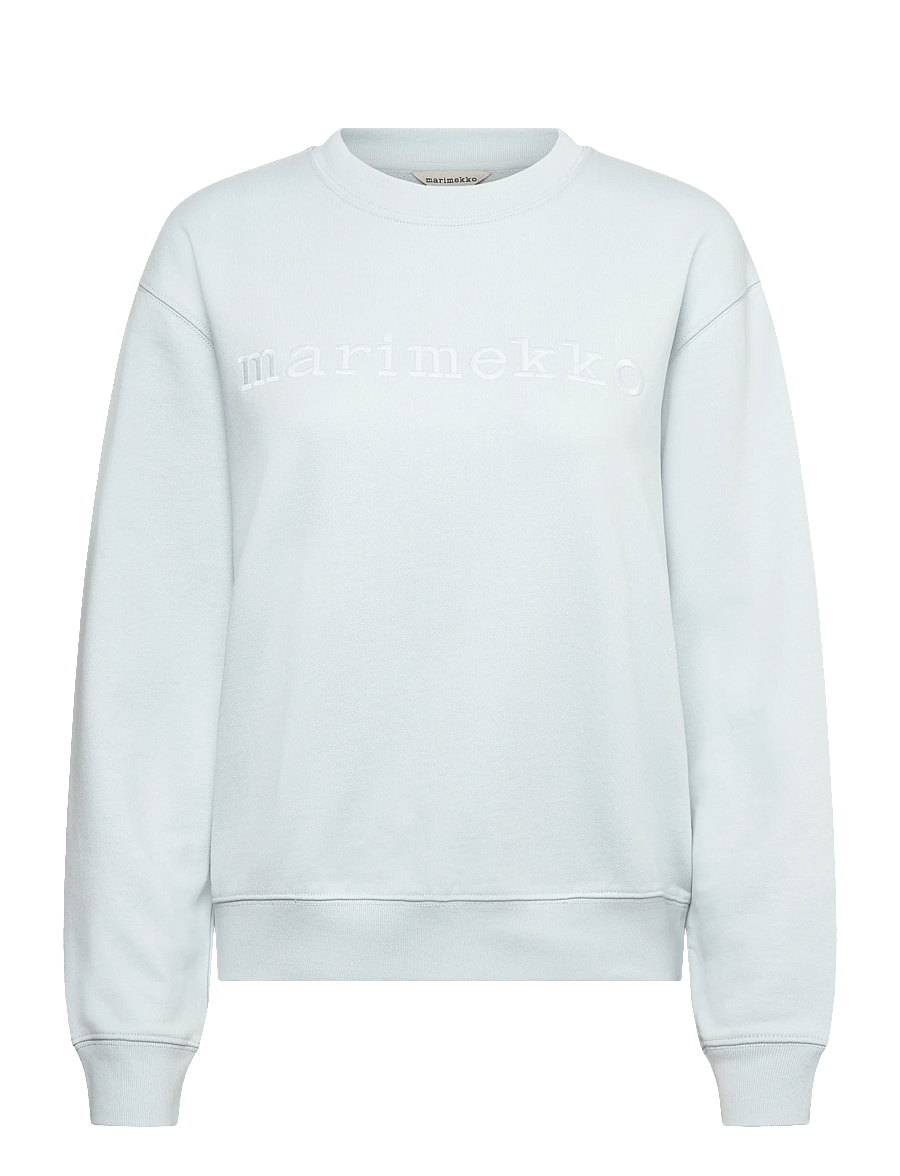 Marimekko - LEIOT LOGO PLACEMENT - sweatshirts & hættetrøjer - light blue, light blue - 1