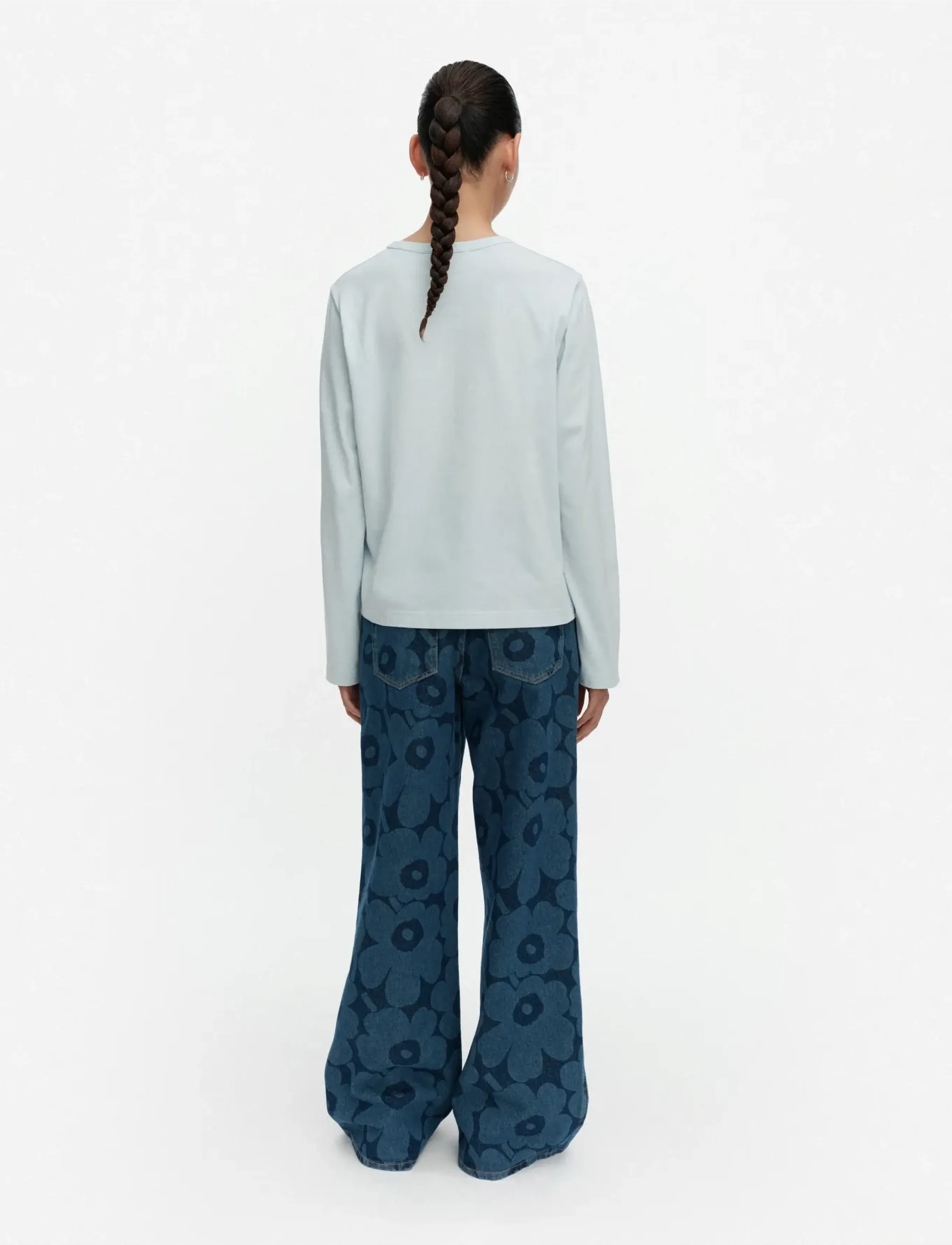 Marimekko - EFEKTI LOGO PLACEMENT - langærmede toppe - light blue, light blue - 3