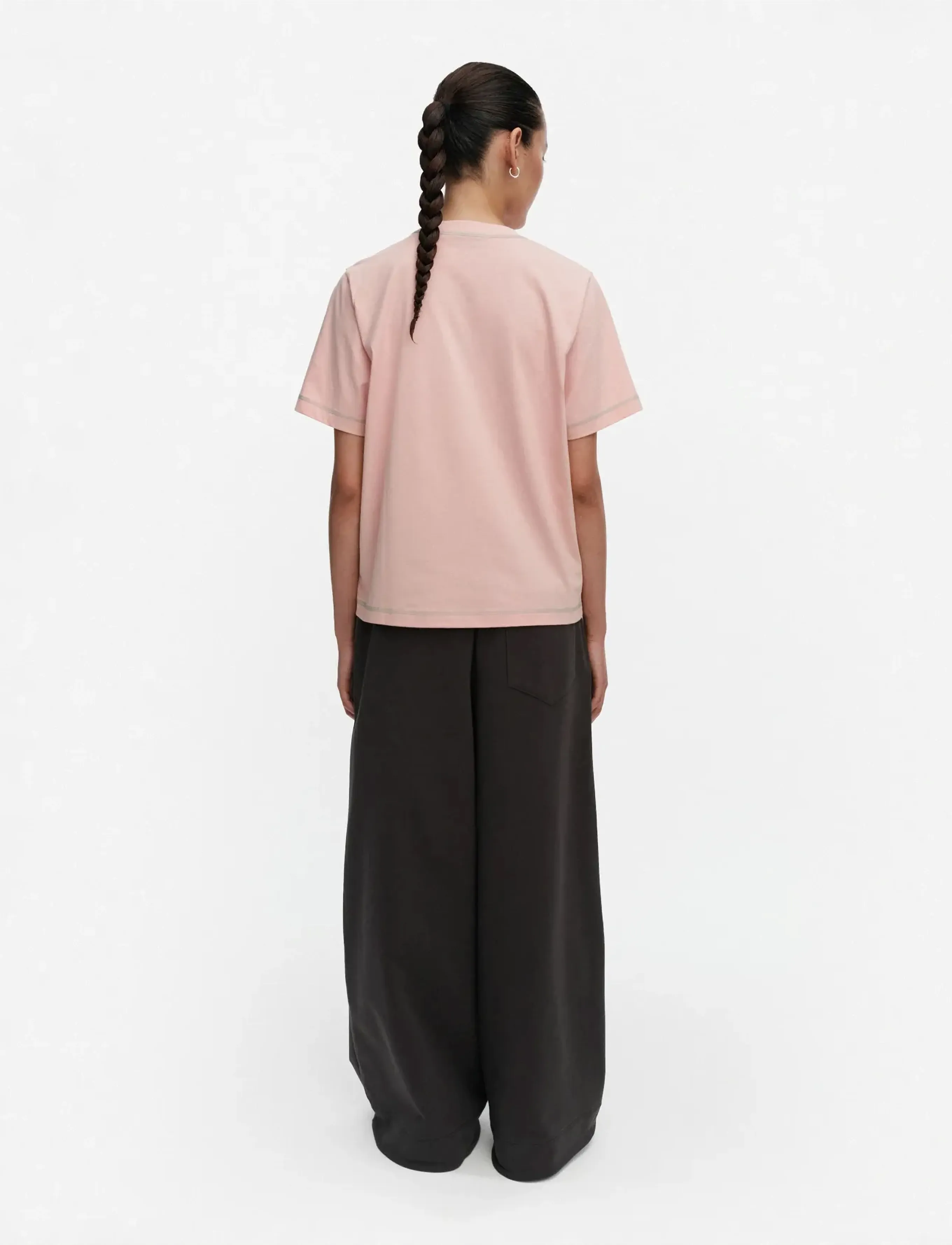 Marimekko - LUULO UNIKKO PLACEMENT - t-shirts - light pink, light green - 3