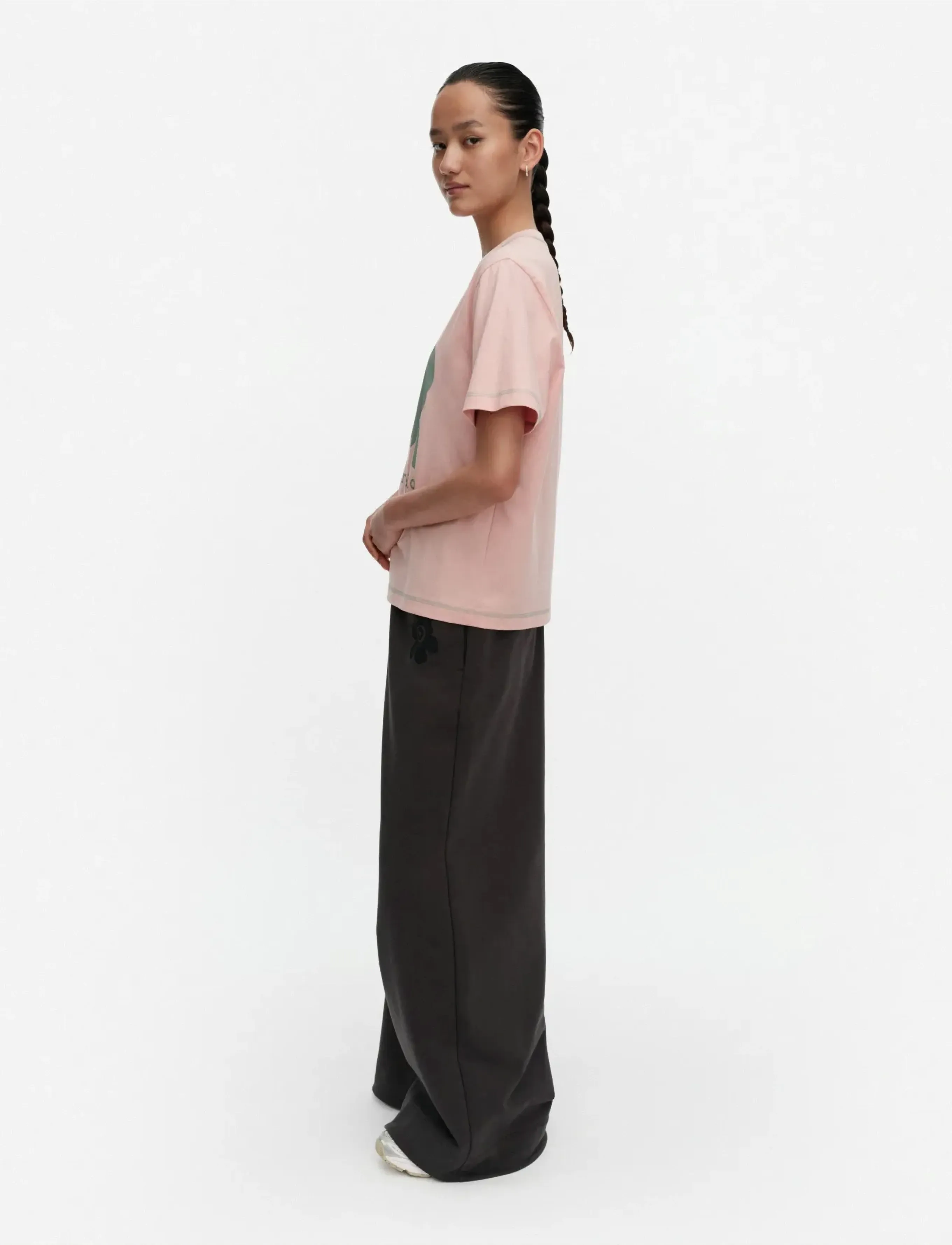 Marimekko - LUULO UNIKKO PLACEMENT - t-shirts - light pink, light green - 4