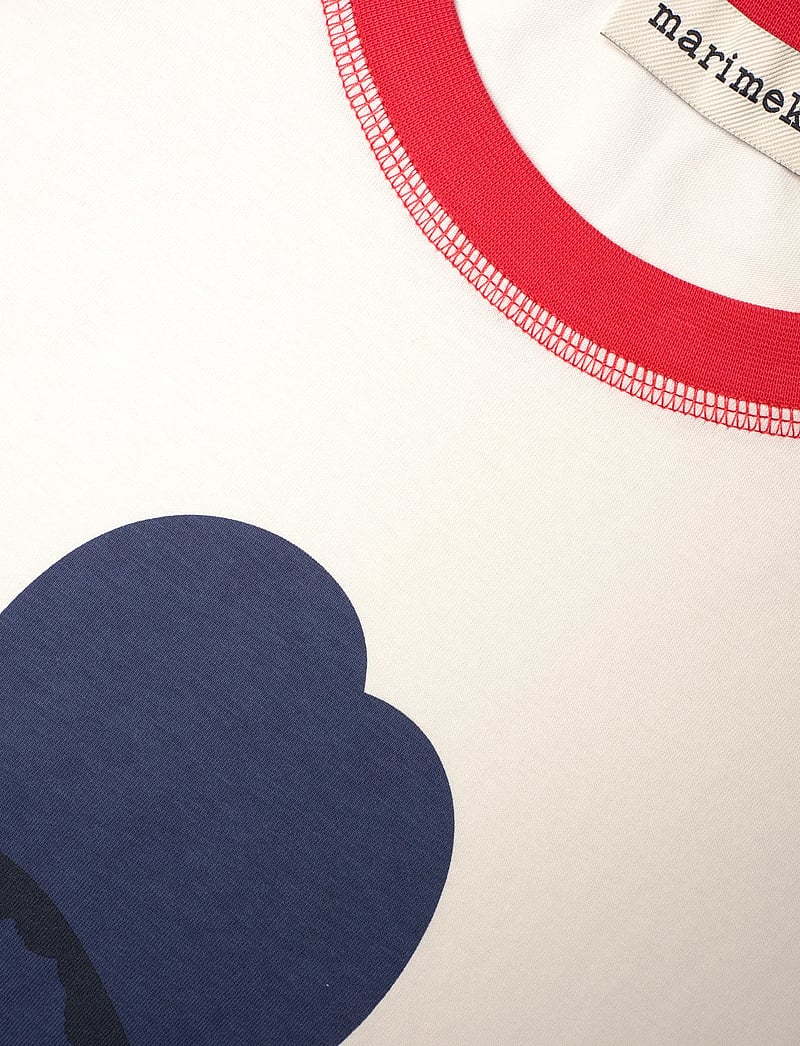Marimekko - TARTTUA UNIKKO PLACEMENT - t-shirts - off white, navy, red - 5