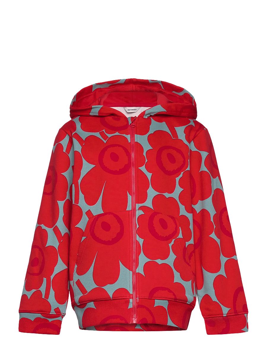 Marimekko - LOGOT UNIKKO II - sweatshirts - red, light blue - 0