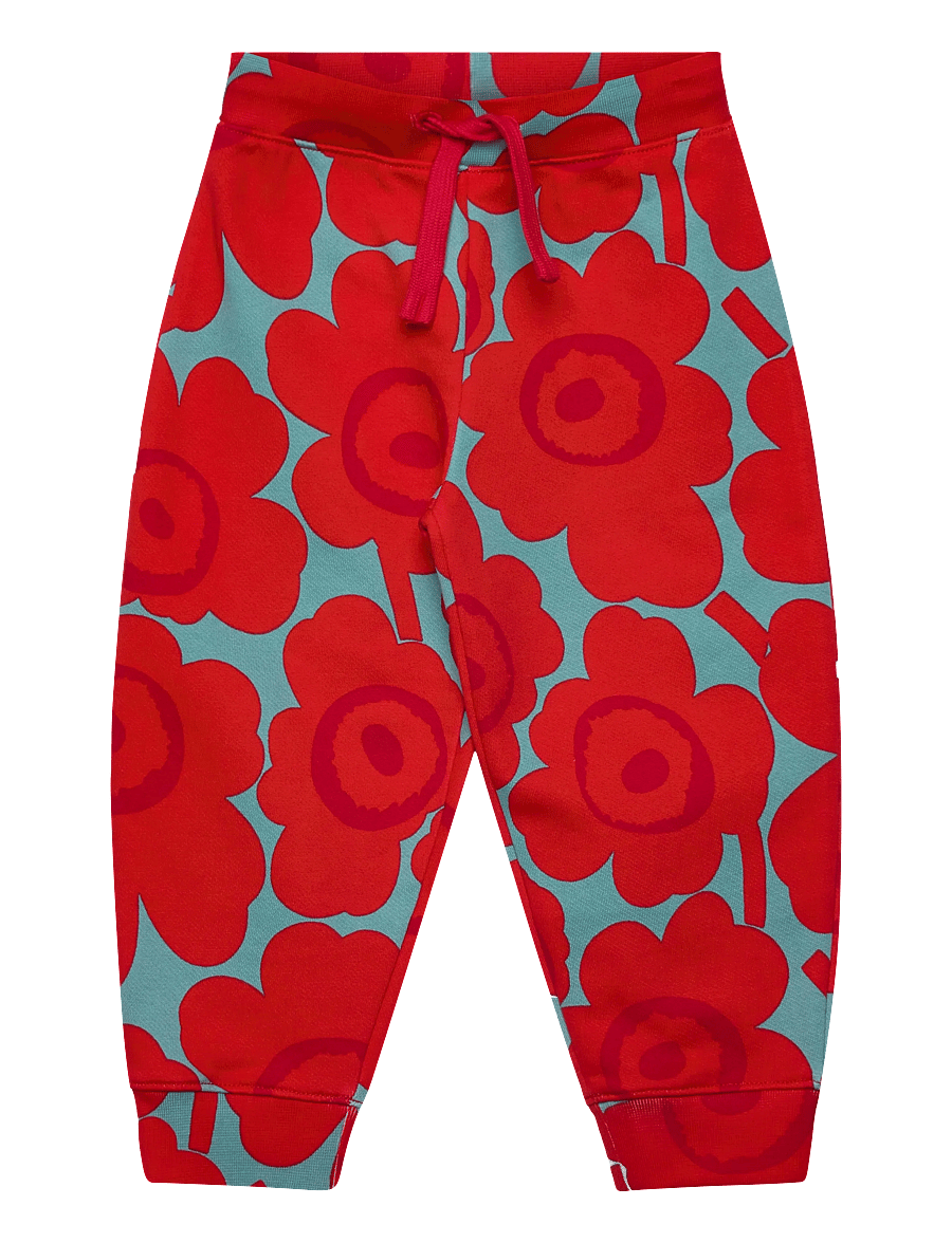 Marimekko - LAAKERI UNIKKO II - mjukisbyxor - red, light blue - 0