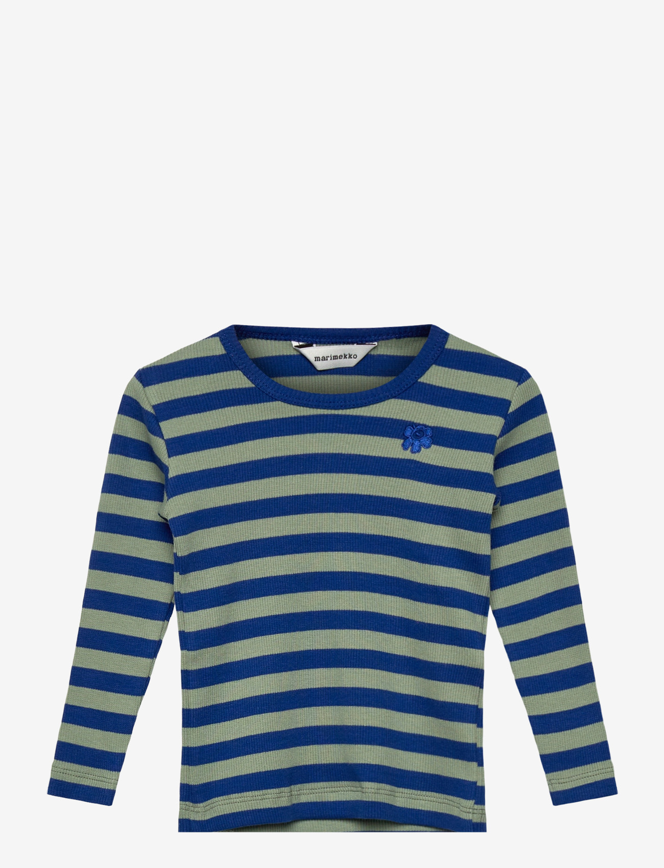 Marimekko - INNOSTAA TASARAITA UNIKKO I - långärmade t-shirts - blue, green - 0