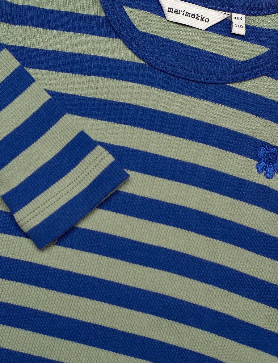 Marimekko - INNOSTAA TASARAITA UNIKKO II - long-sleeved t-shirts - blue, green - 2