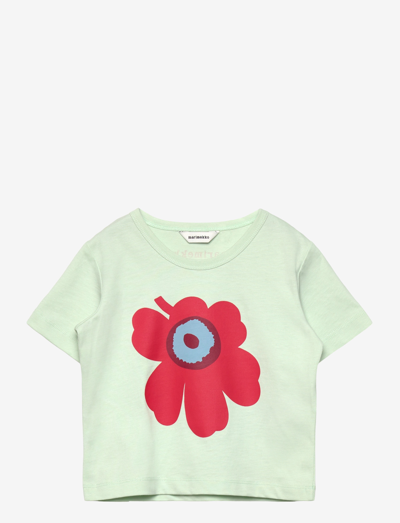 Marimekko - TONNI UNIKKO LOGO I - short-sleeved t-shirts - light green, red, light blue - 0