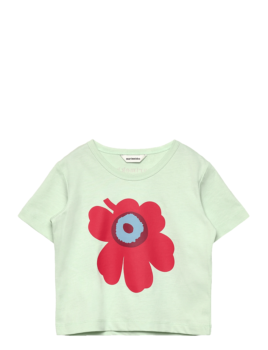 Marimekko - TONNI UNIKKO LOGO I - stutterma bolir - light green, red, light blue - 0