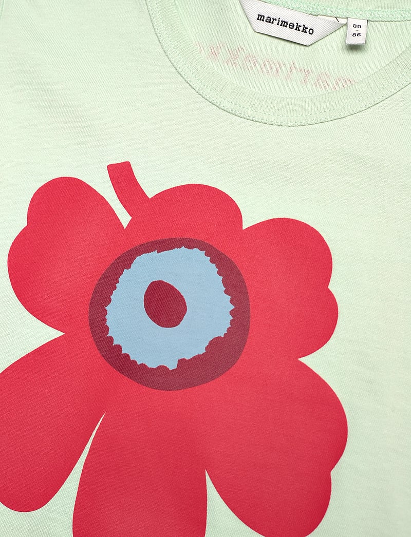 Marimekko - TONNI UNIKKO LOGO I - short-sleeved t-shirts - light green, red, light blue - 2