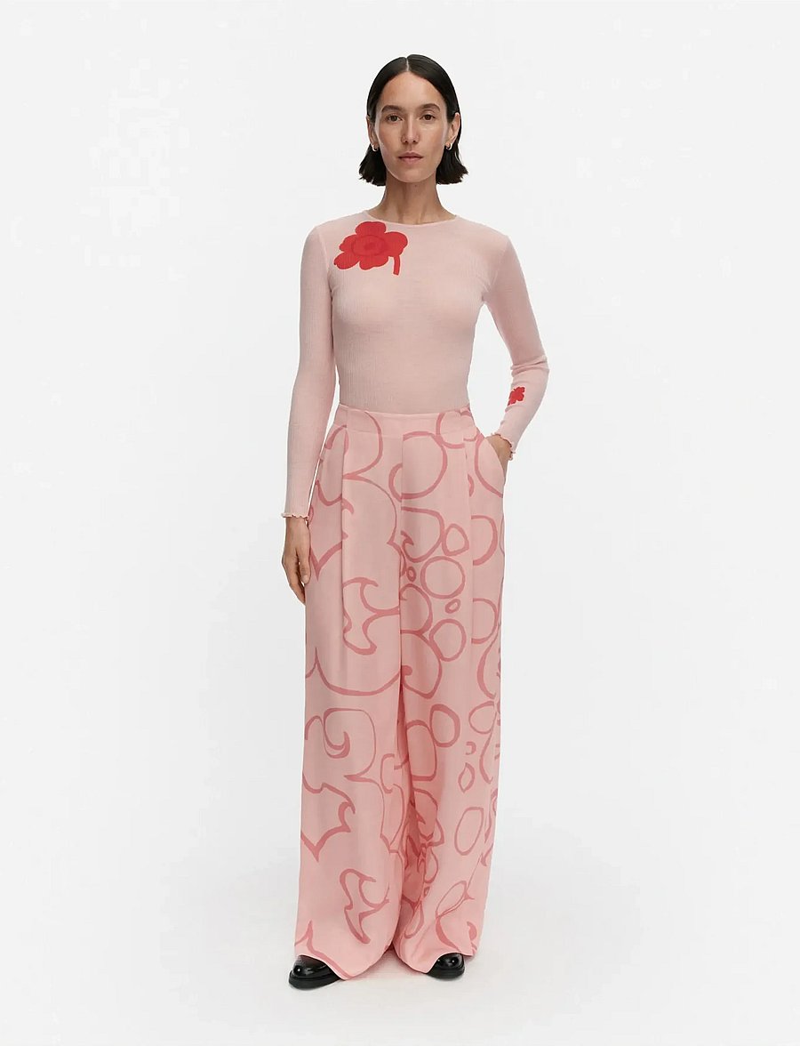 Marimekko - NÄHTÄVYYS KEIDAS - hose mit geradem bein - light pink, light pink - 0