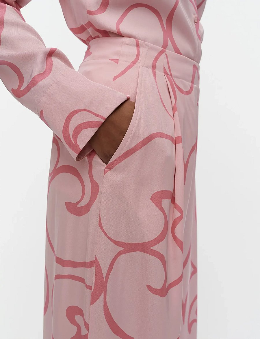 Marimekko - NÄHTÄVYYS KEIDAS - hose mit geradem bein - light pink, light pink - 3