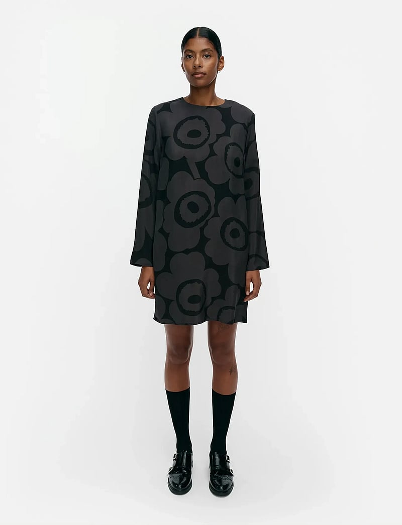 Marimekko - HIENOUS UNIKKO - kurze kleider - black, dark grey - 0