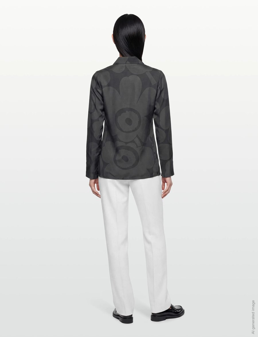 Marimekko - VIVAHDE UNIKKO - chemises en jeans - black, dark grey - 4
