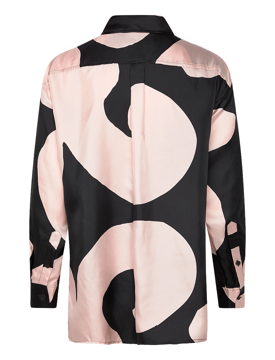 Marimekko - OILI KEIDAS - chemises en jeans - black, light pink - 2