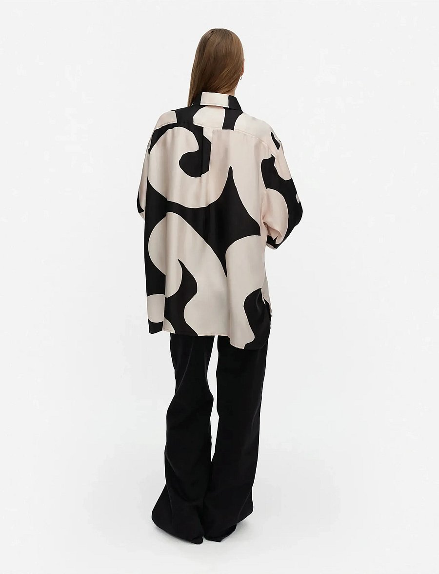 Marimekko - OILI KEIDAS - chemises en jeans - black, light pink - 5