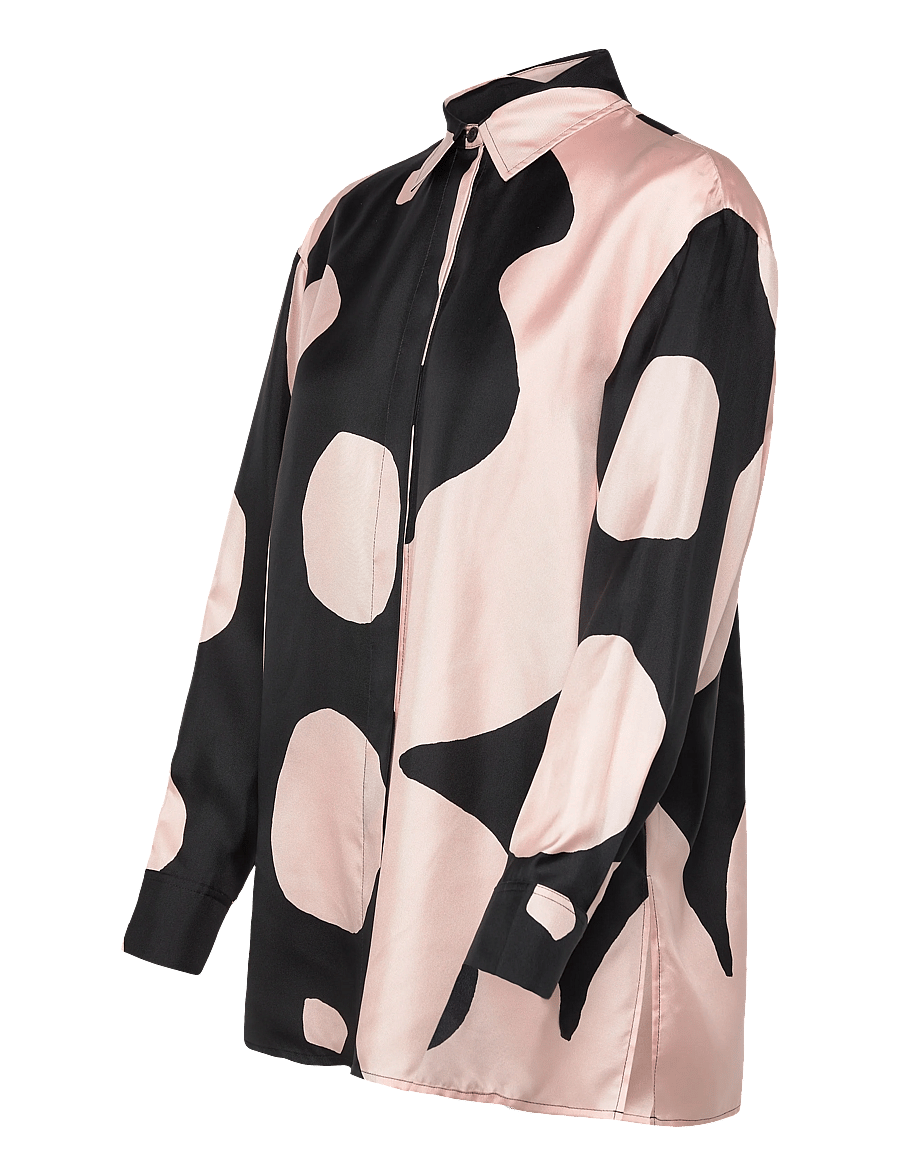 Marimekko - OILI KEIDAS - chemises en jeans - black, light pink - 3