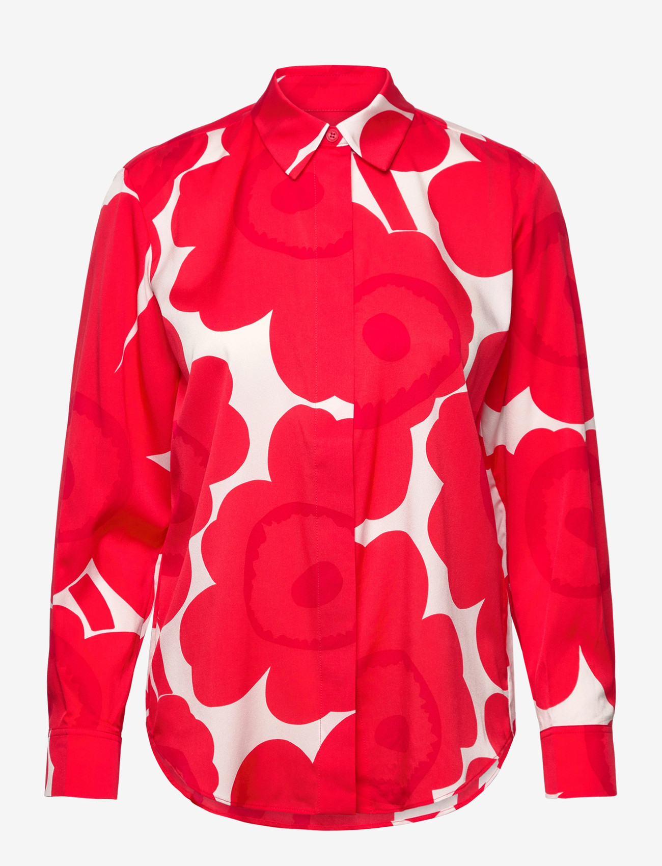Marimekko - MAIJA UNIKKO - långärmade skjortor - red, light pink - 1