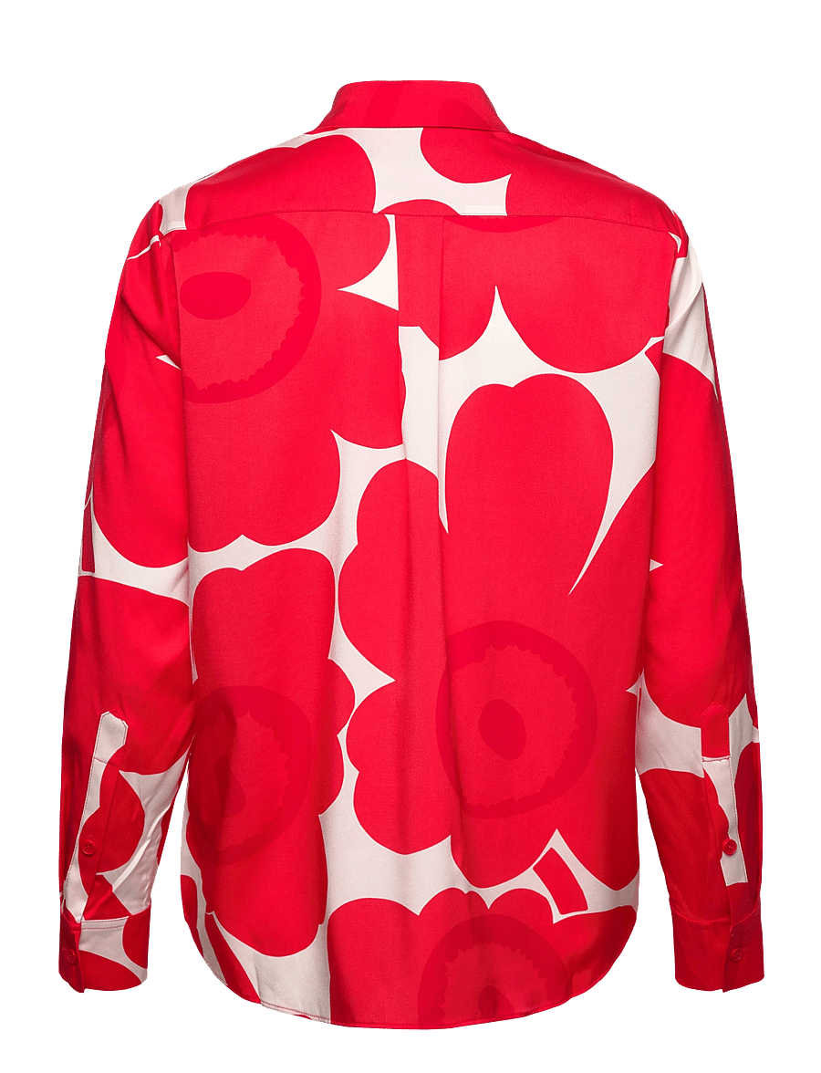 Marimekko - MAIJA UNIKKO - džinsa krekli - red, light pink - 2