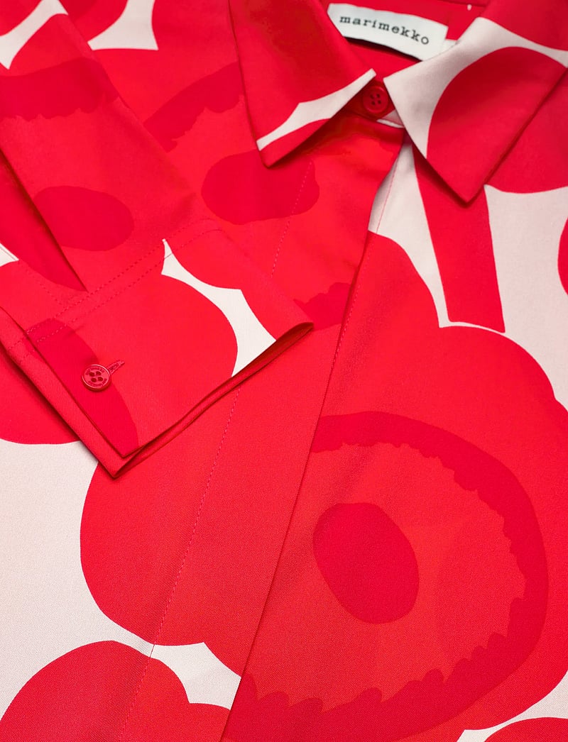 Marimekko - MAIJA UNIKKO - långärmade skjortor - red, light pink - 5
