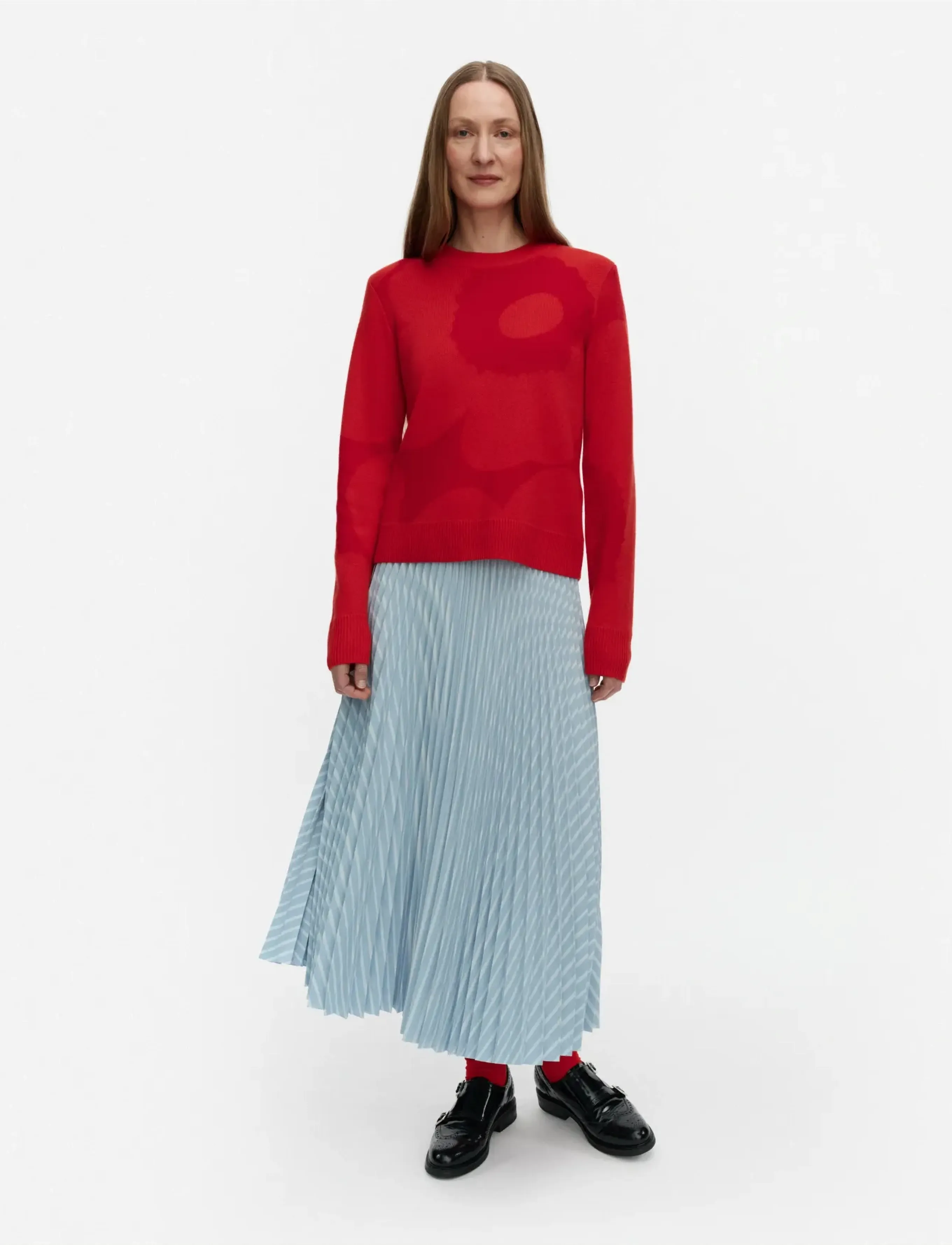 Marimekko Myy Piccolo, L, Blue, Nederdele > Plisserede Nederdele, Dame