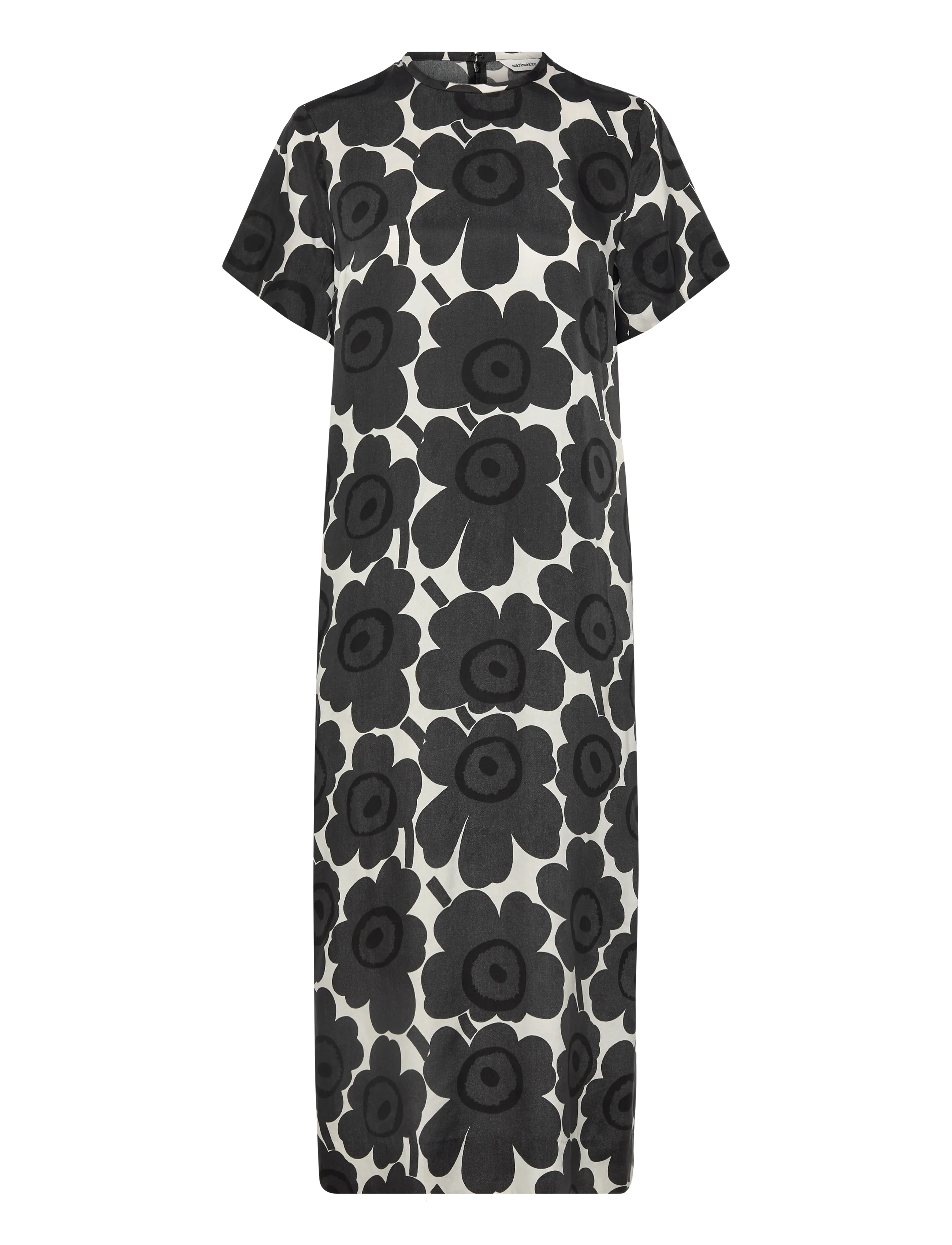 Marimekko KUVAELMA UNIKKO - Maxikleider - DARK GREY, OFF-WHITE / black
