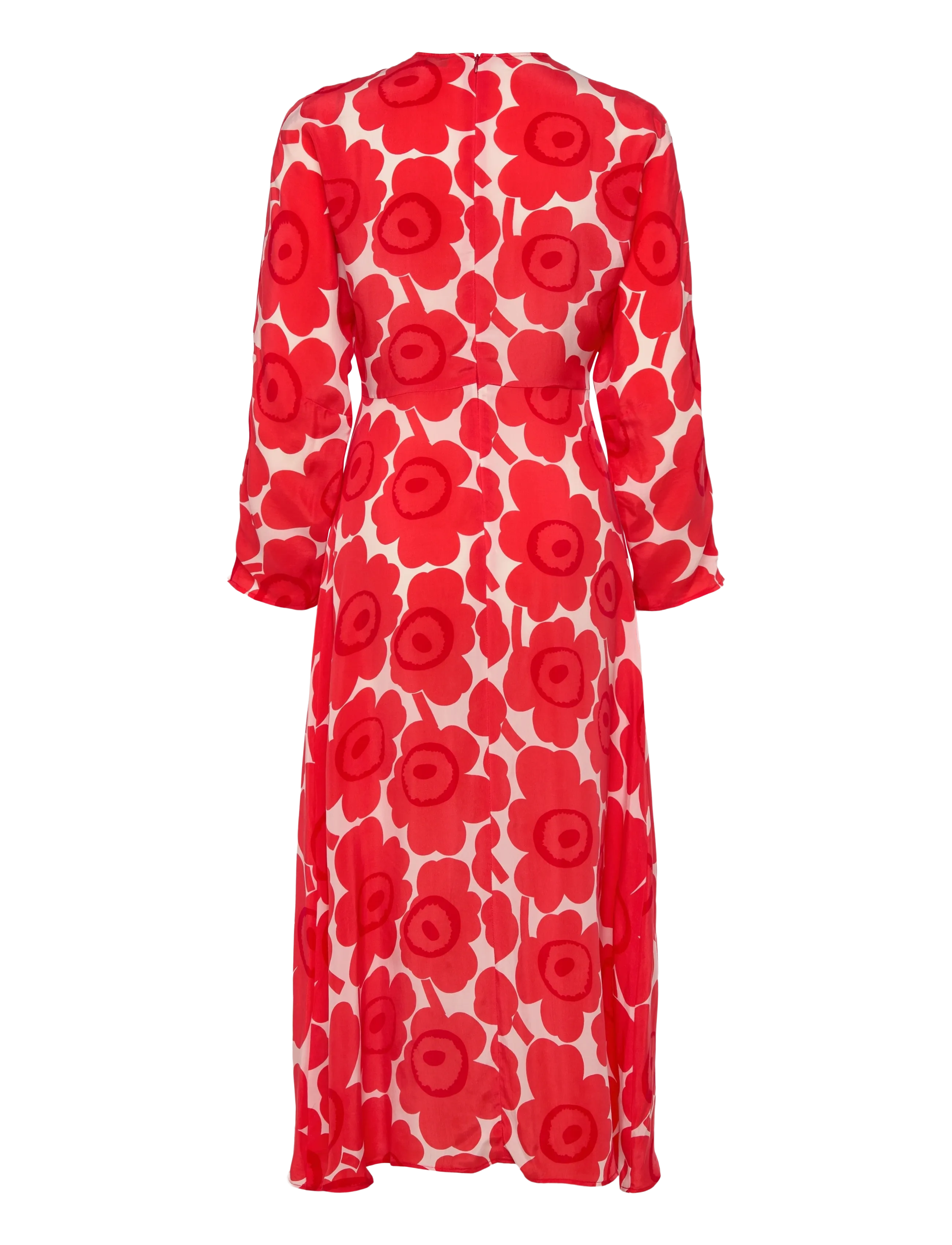 Marimekko - RYTMI UNIKKO - maxi-jurken - red, light pink - 2